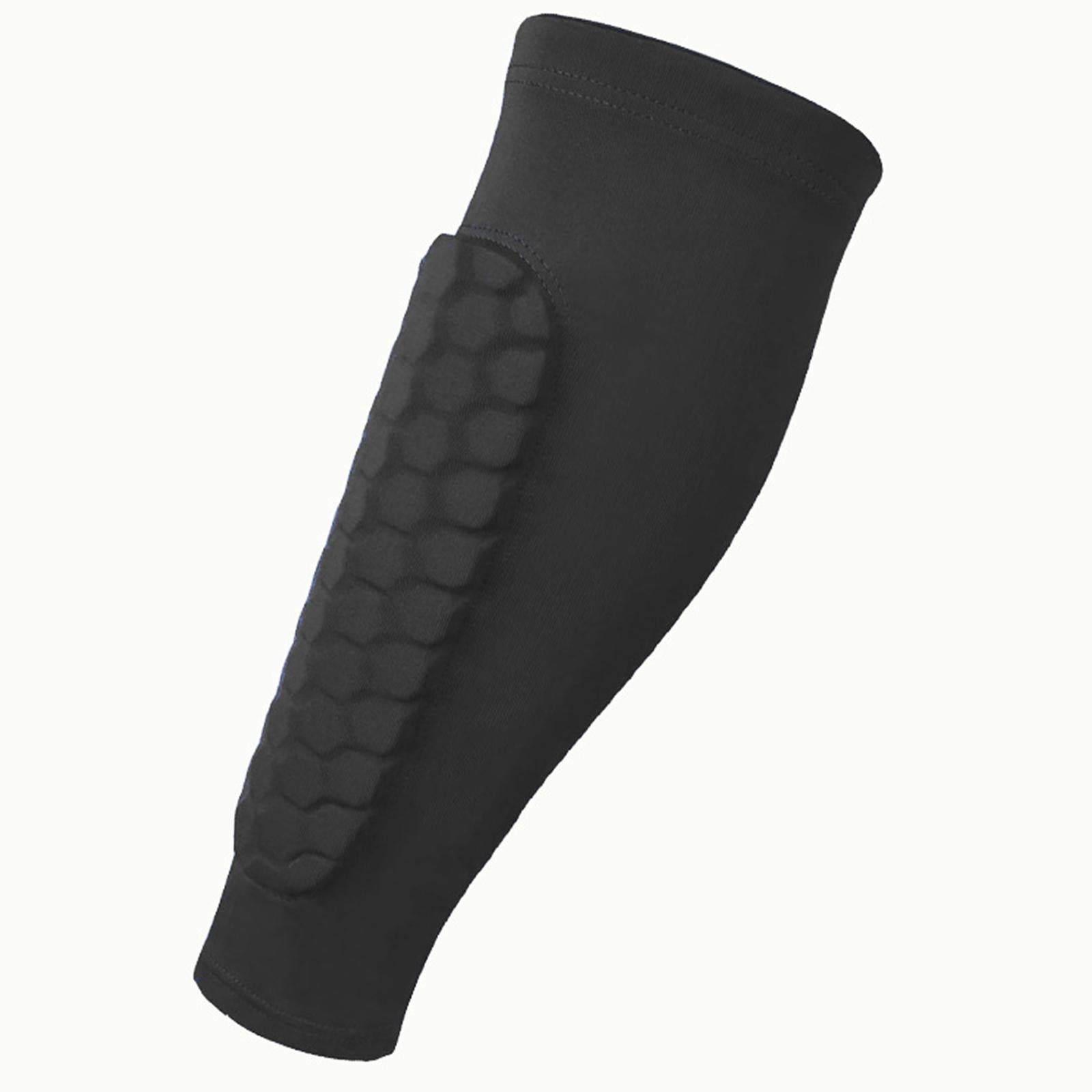 2xSoccer Shin Guards Football Leg Sleeves for Teens Adult Softball Volleyball black L