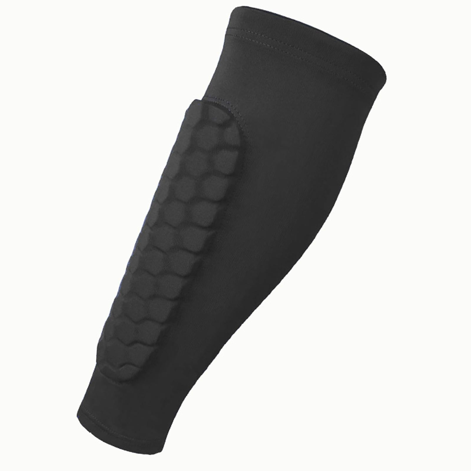 2xSoccer Shin Guards Football Leg Sleeves for Teens Adult Softball Volleyball black L