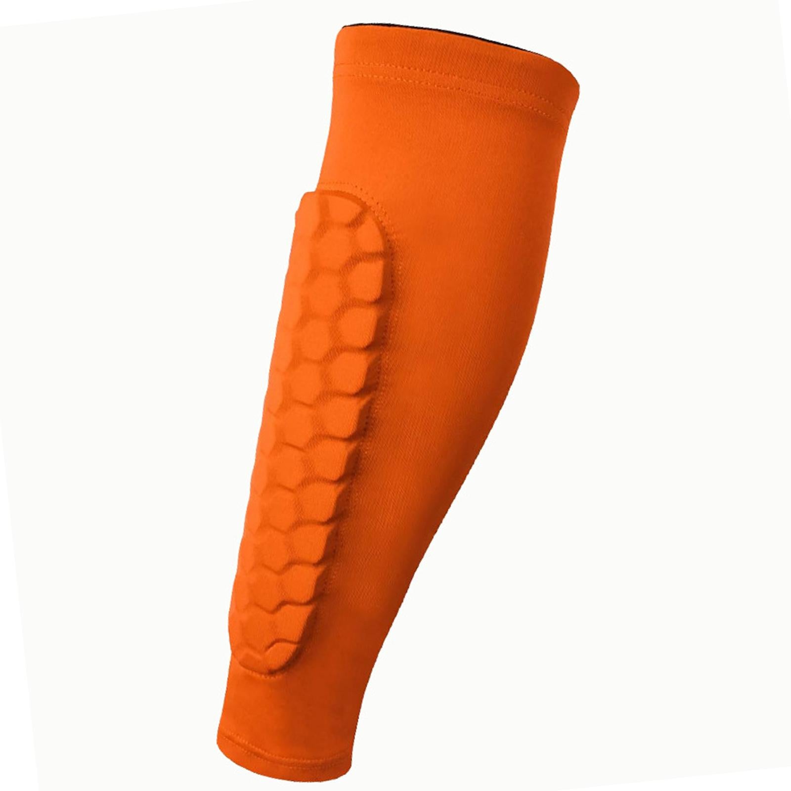 Soccer Shin Guards Football Leg Sleeves for Teens Adult Softball Volleyball orange L
