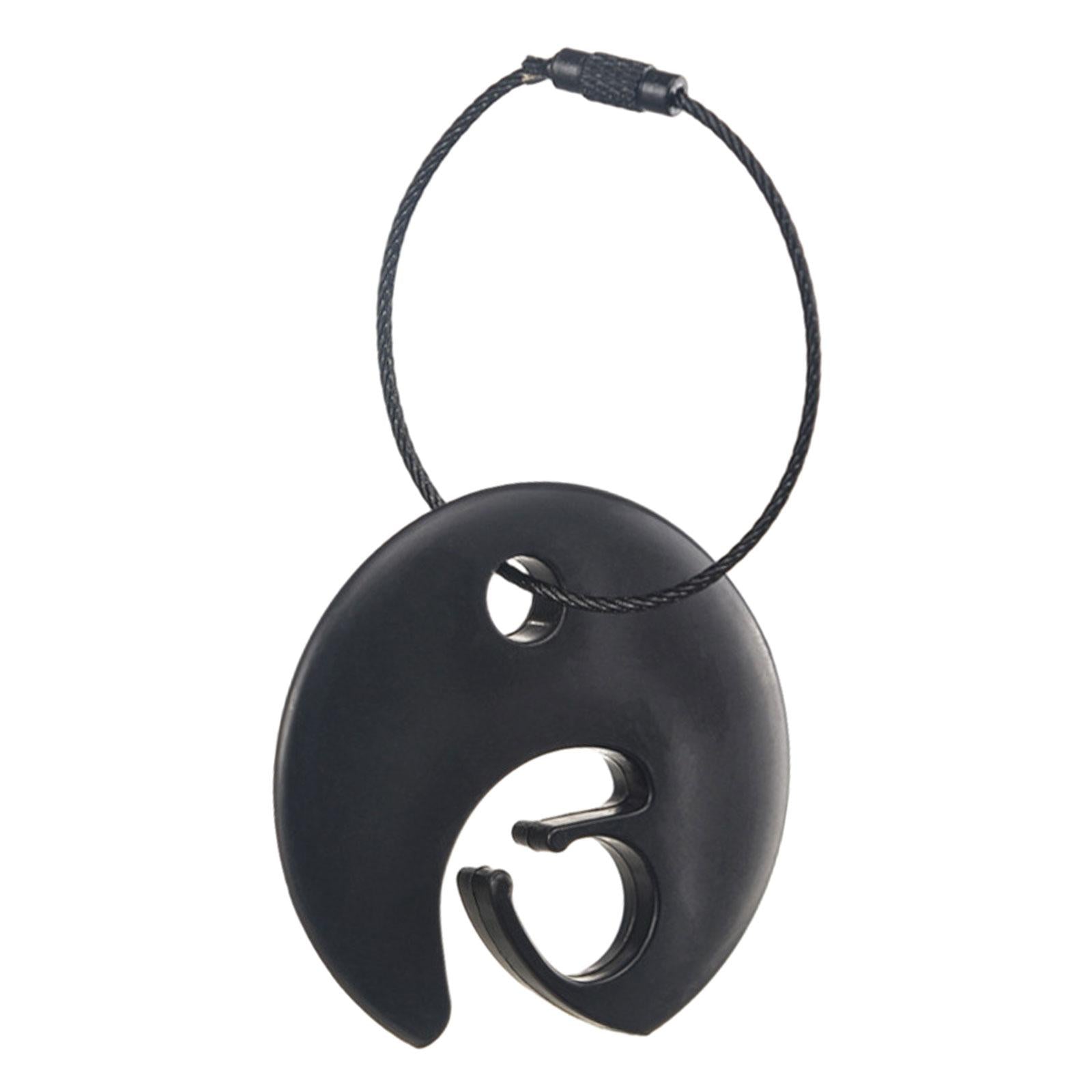 4xDisc Clip Durable Disc Carrying Accessory Outdoor Sports Disc Carrier Black