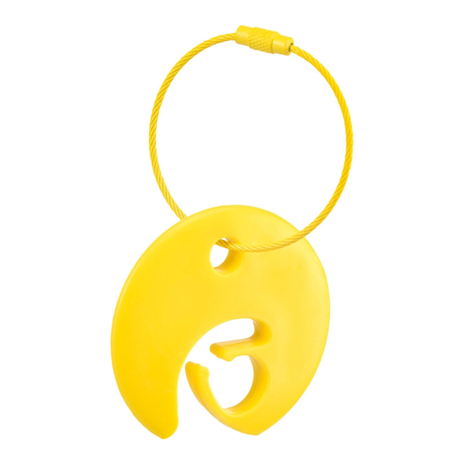 Disc Clip Durable Disc Carrying Accessory Outdoor Sports Disc Carrier Yellow