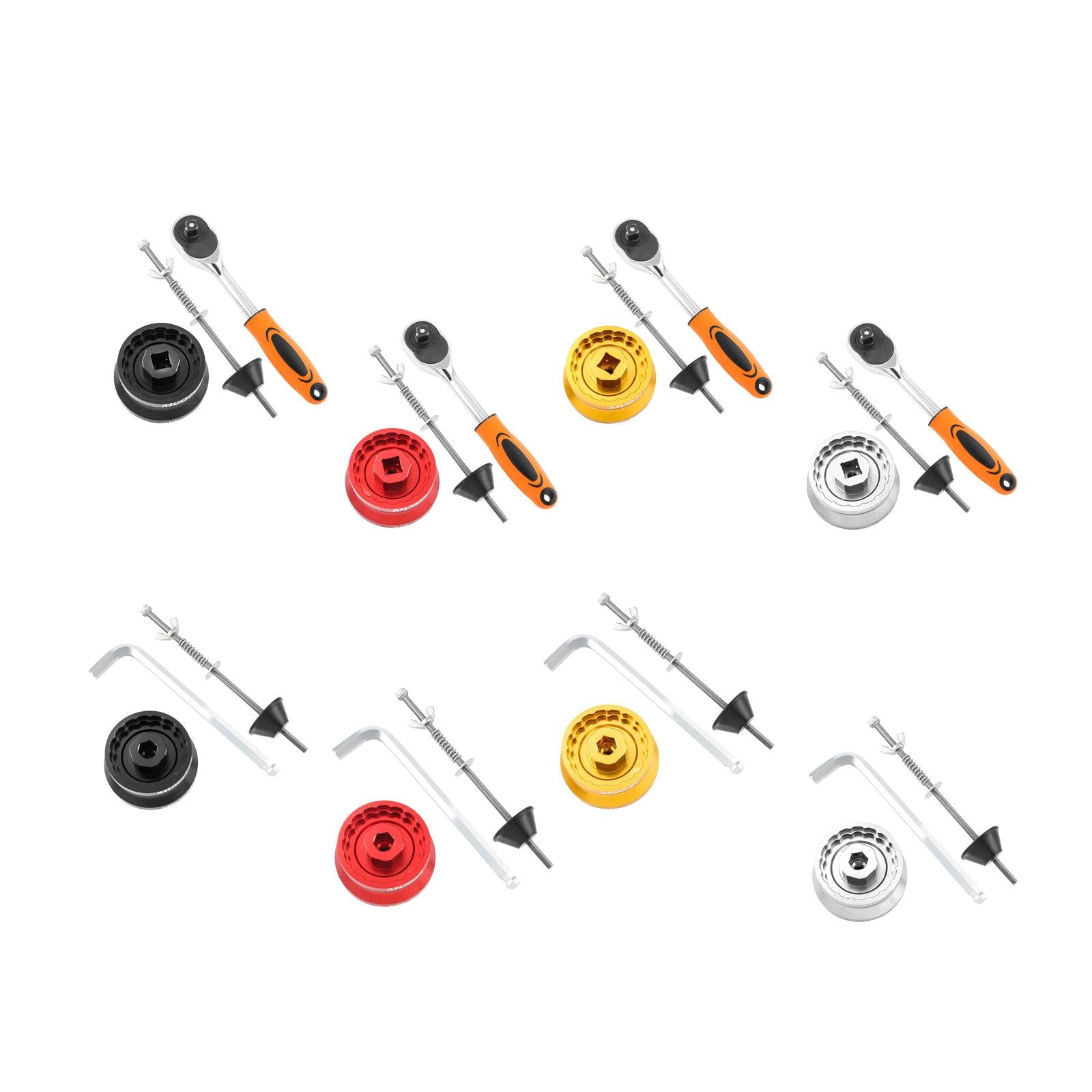 Bike Bottom Bracket Tool Repair Wrench Professional Parts BB Removing Wrench Black Square Hole