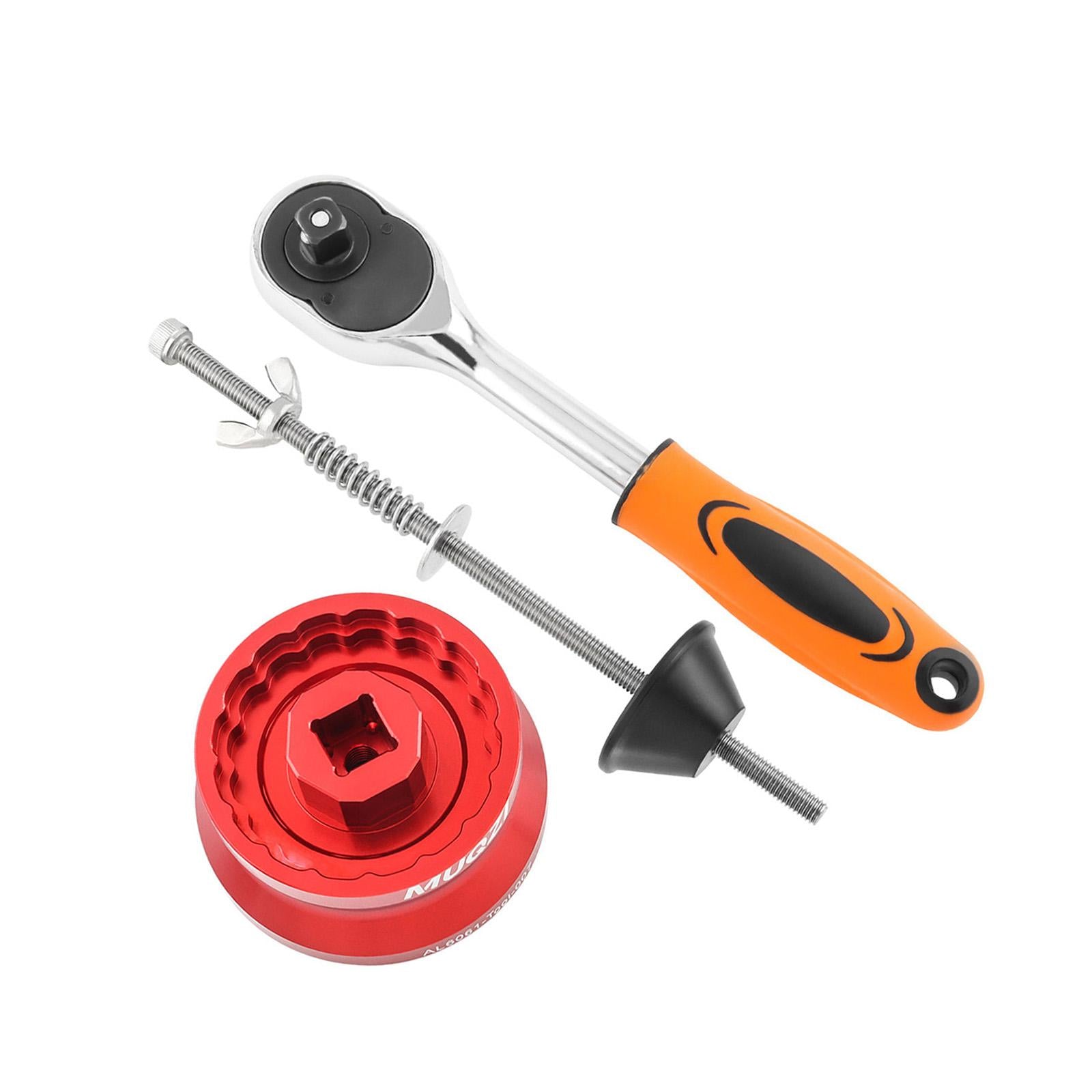 Bike Bottom Bracket Tool Repair Wrench Professional Parts BB Removing Wrench Red Square Hole