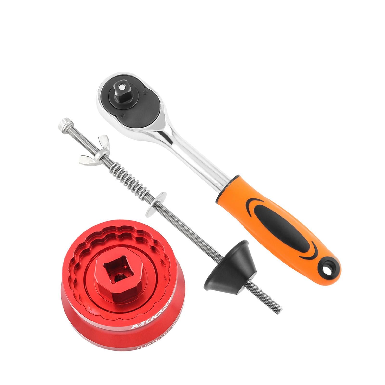 Bike Bottom Bracket Tool Repair Wrench Professional Parts BB Removing Wrench Red Square Hole