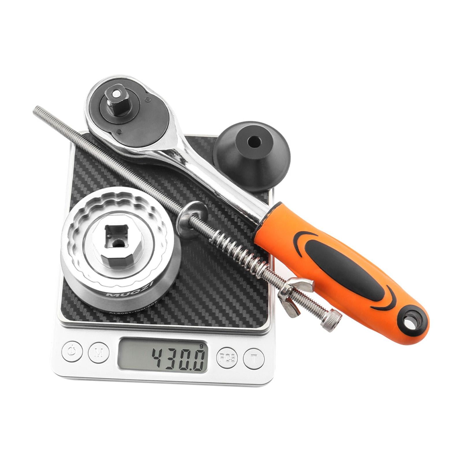 Bike Bottom Bracket Tool Repair Wrench Professional Parts BB Removing Wrench Silver Square Hole