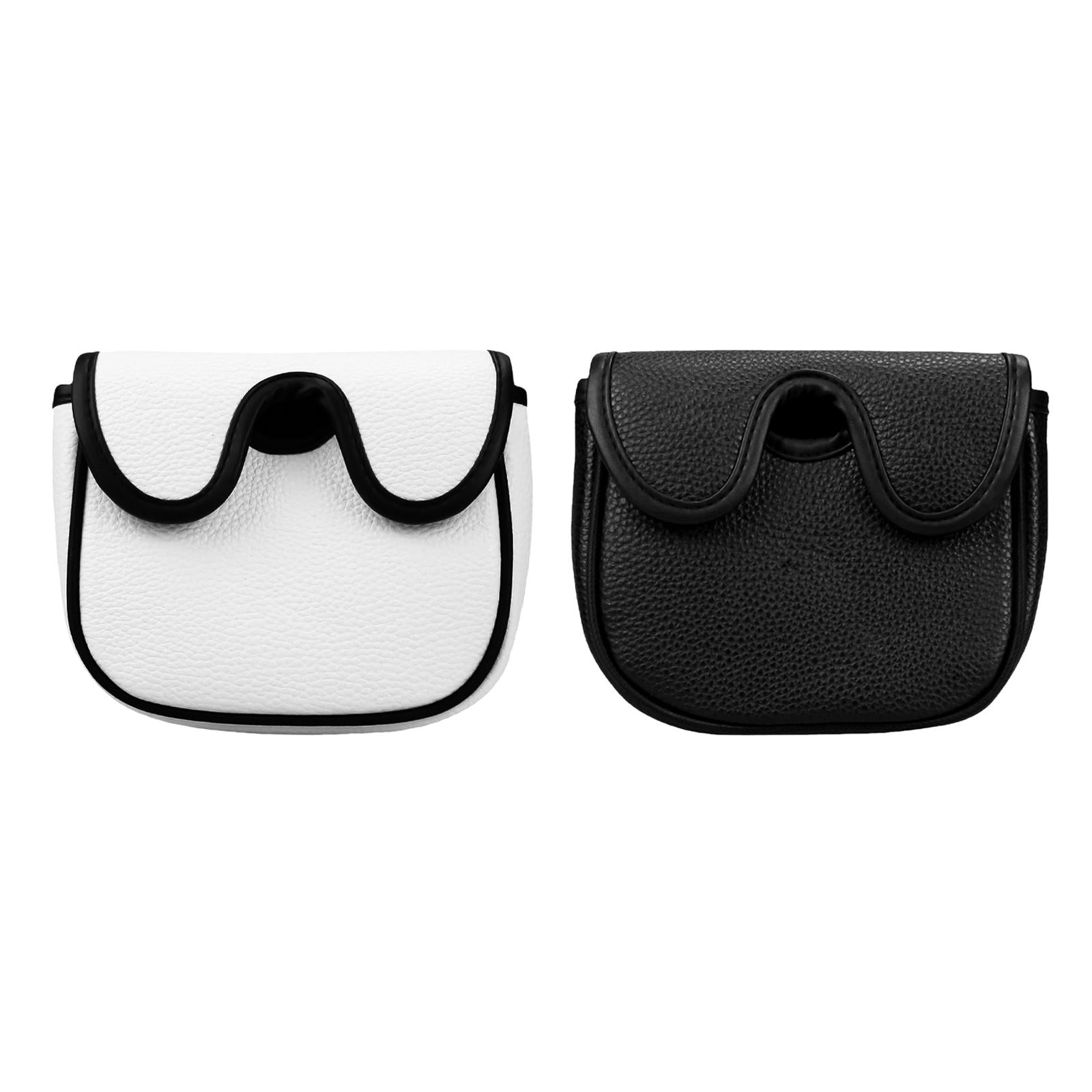 Golf Mallet Putter Head Cover PU Fashion Protection Guard Training Equipment White