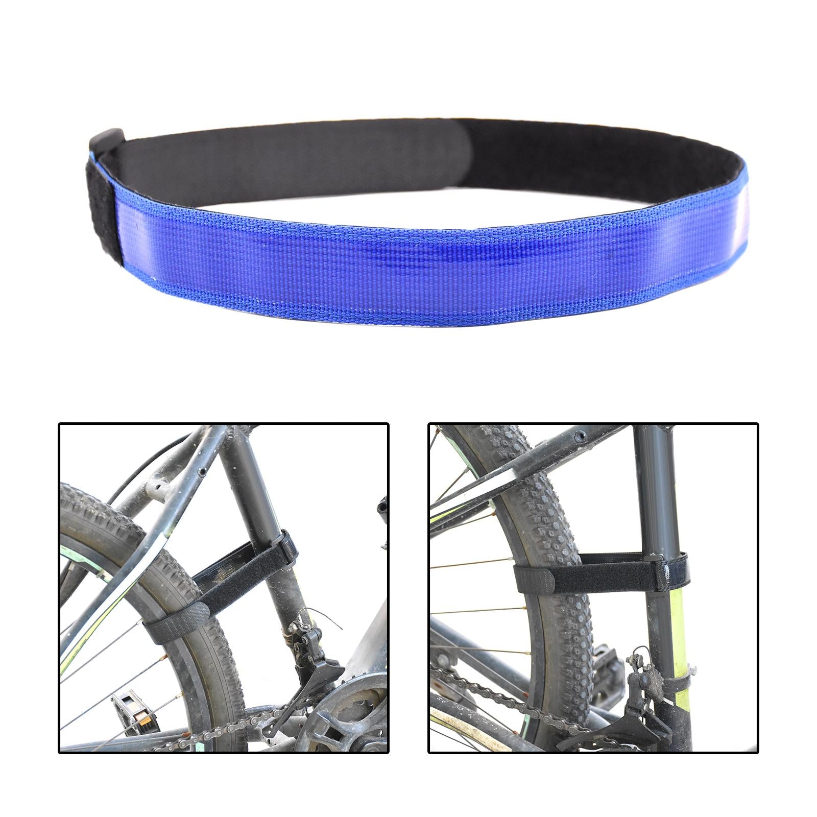 Bike Rack Straps Fix Tires with Stronger Gel Grip Cycling Bike Cinch Straps blue
