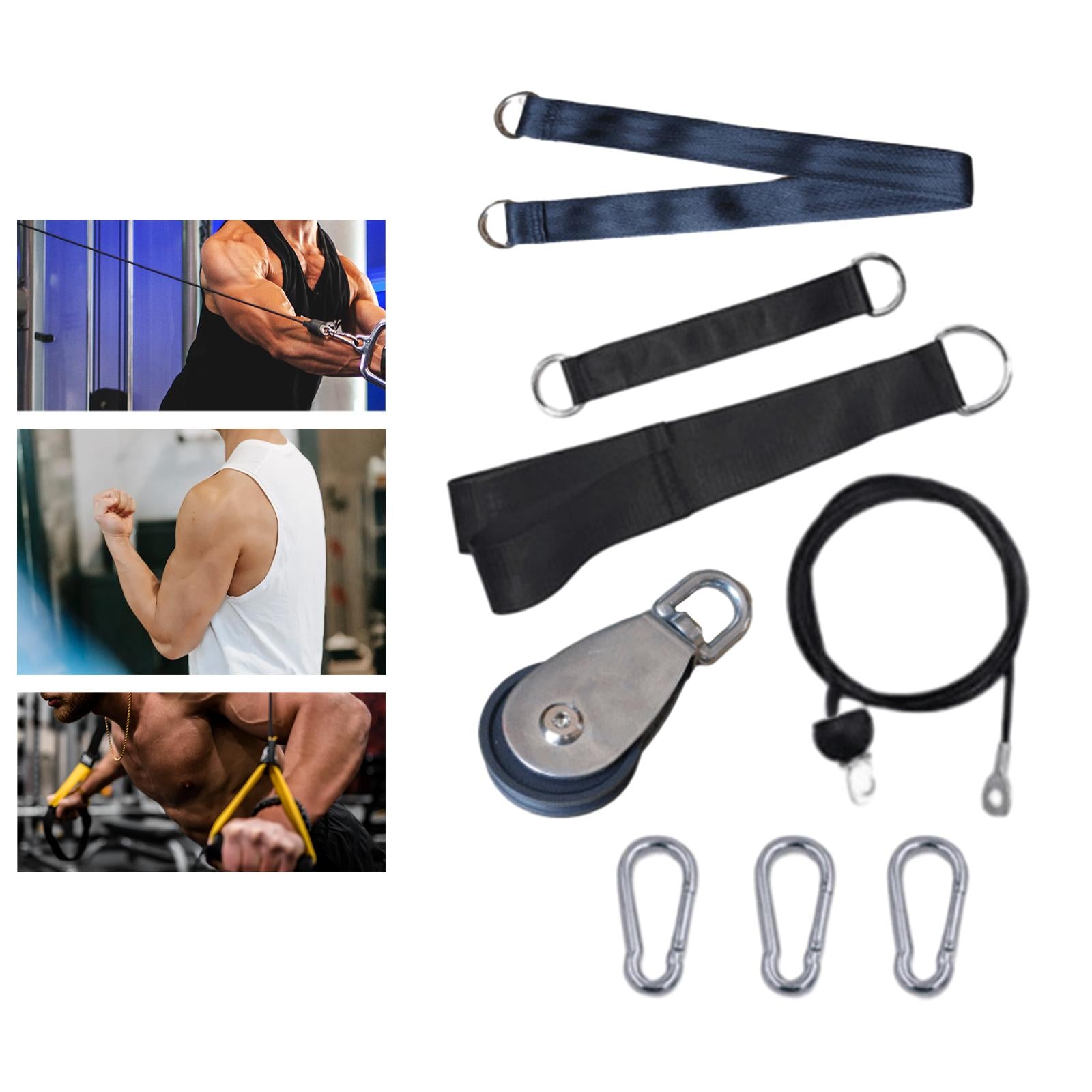 LAT Pull Down Pulley System Weight Pulley System for Plates for Arm Workouts