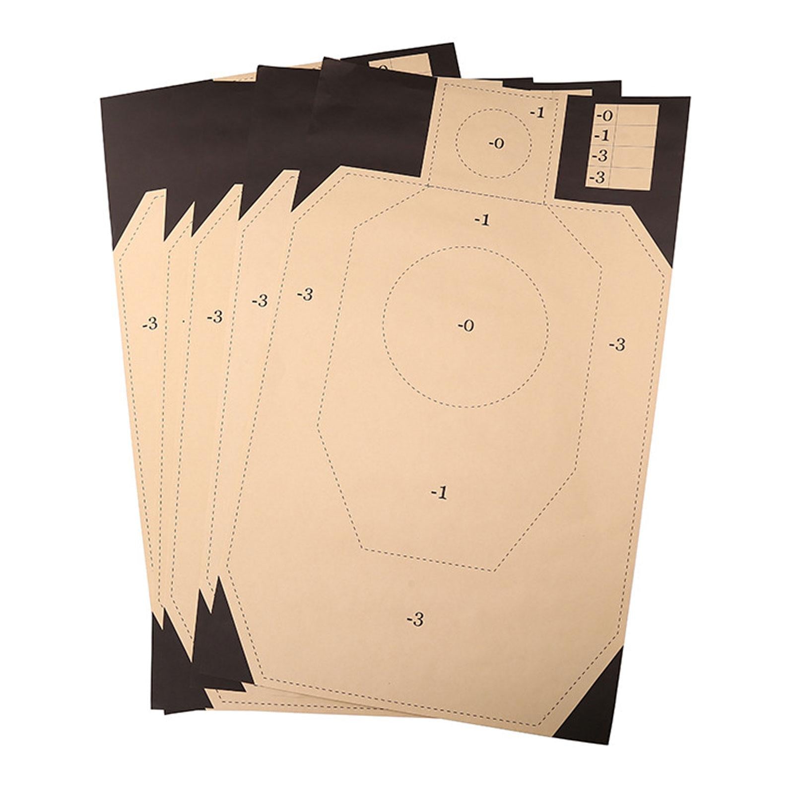 5x Target Paper Replacement Silhouette Target for Training Exercise Practice