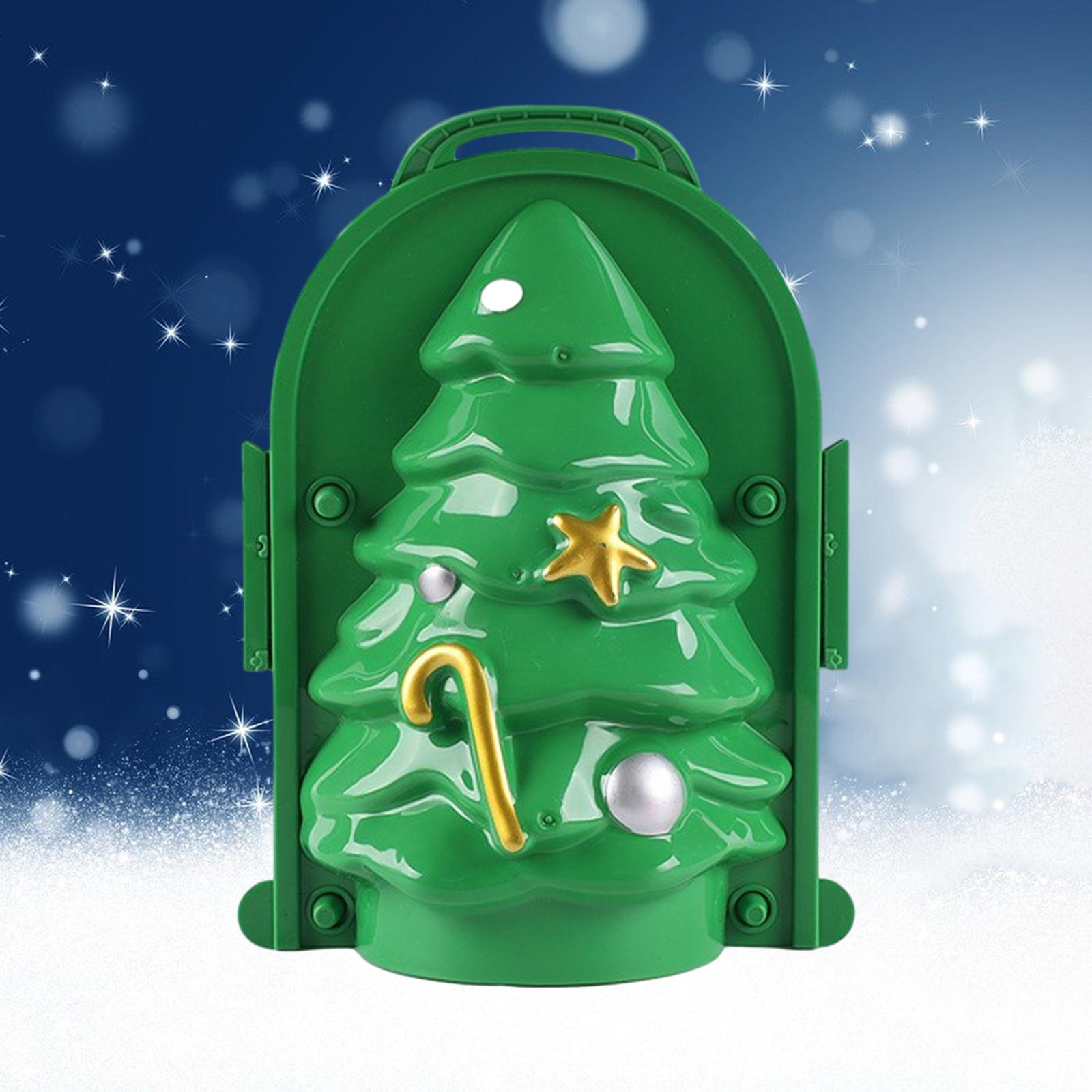 Snowball Maker Clip Snowball Maker Tool for Kids Teens Adults Beach Holidays Deep Green Yellow
