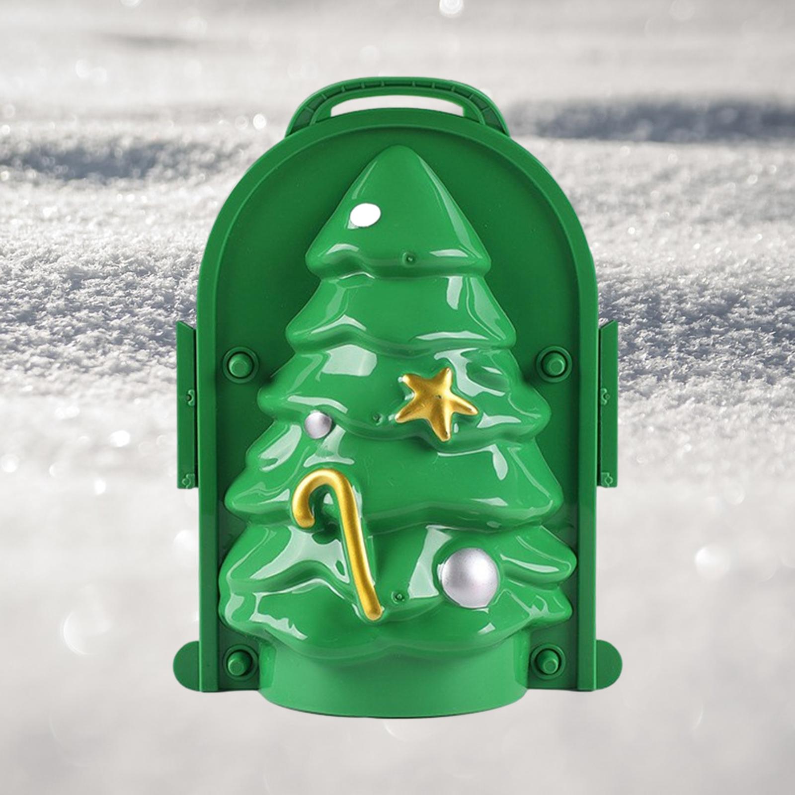 Snowball Maker Clip Snowball Maker Tool for Kids Teens Adults Beach Holidays Deep Green Yellow