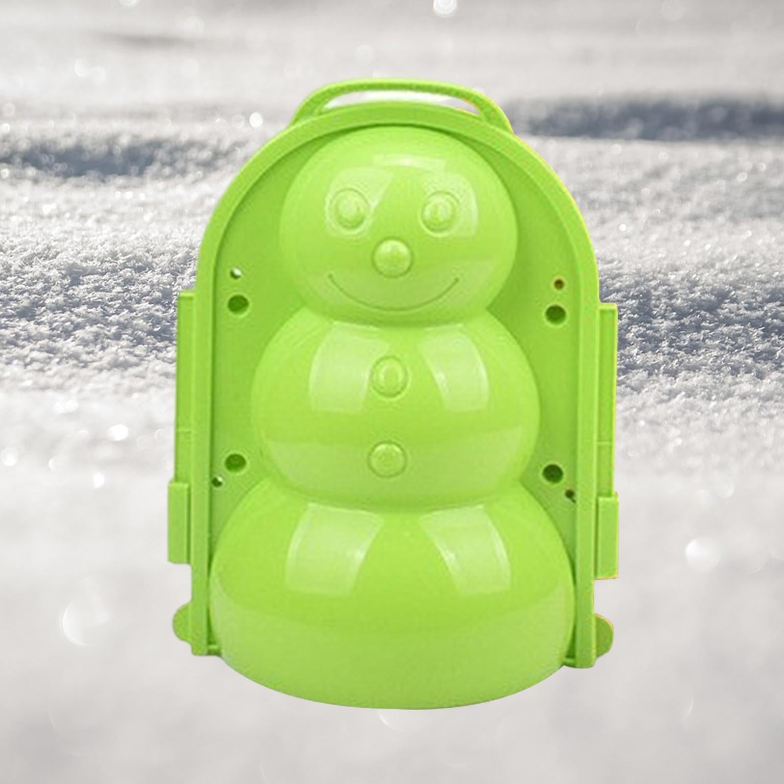 Snowball Maker Clip Snowball Maker Tool for Kids Teens Adults Beach Holidays Light Green Snowman