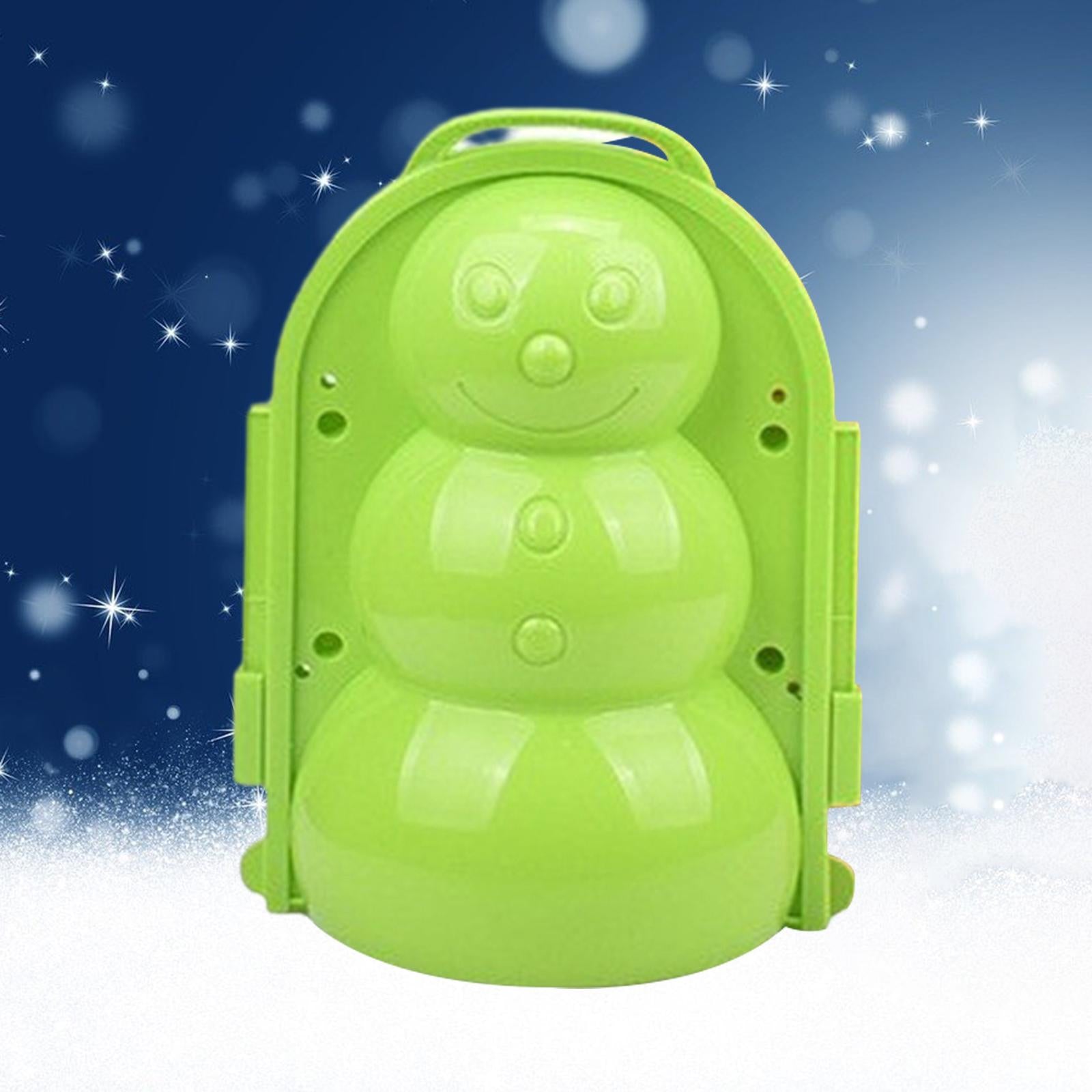 Snowball Maker Clip Snowball Maker Tool for Kids Teens Adults Beach Holidays Light Green Snowman