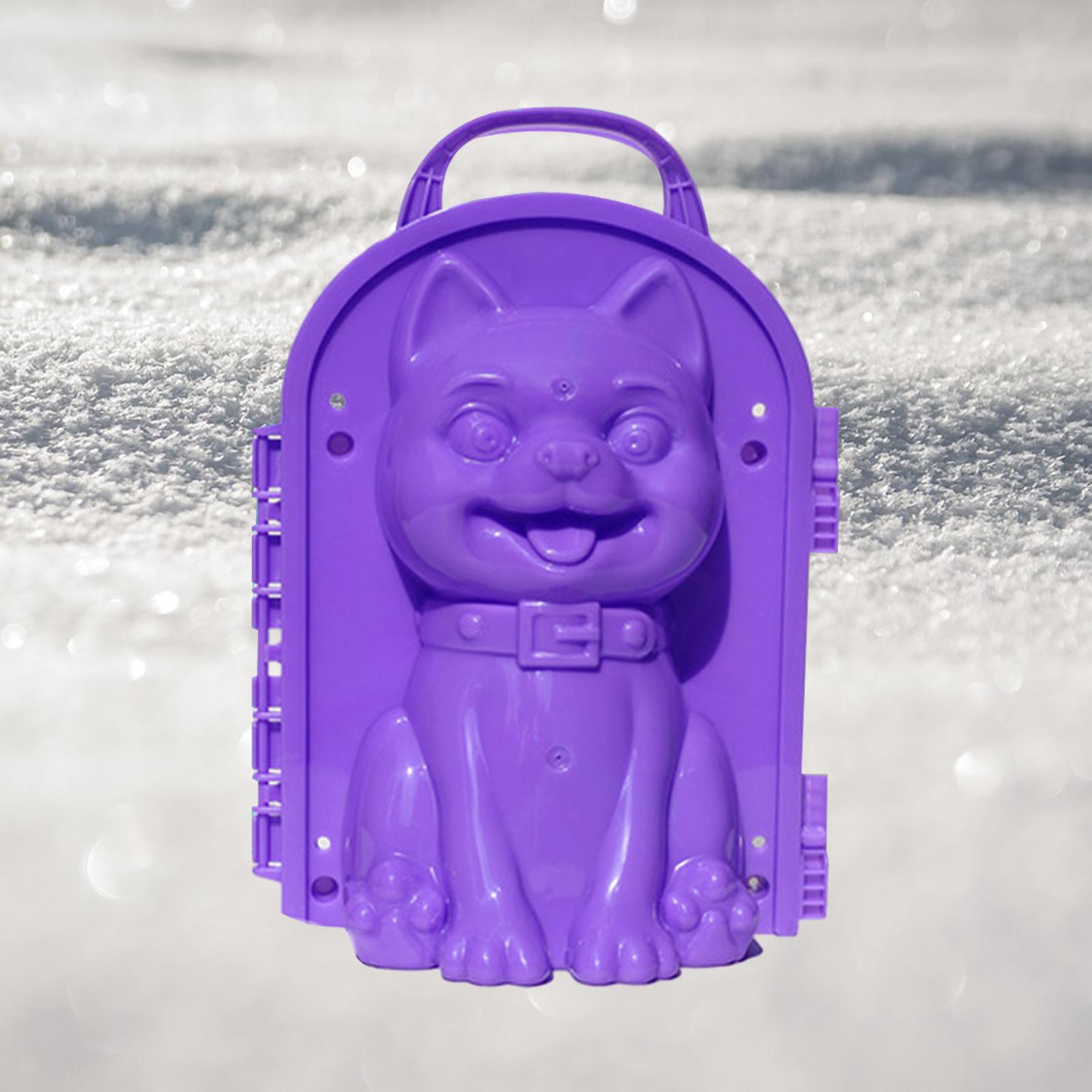 Snowball Maker Clip Snowball Maker Tool for Kids Teens Adults Beach Holidays Purple Color Dog