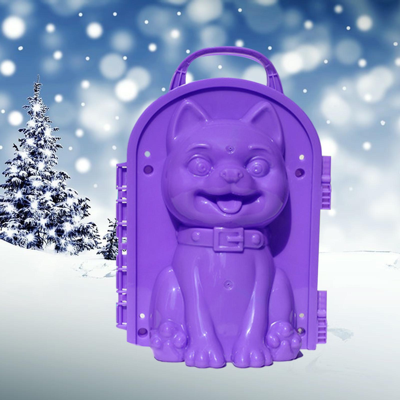 Snowball Maker Clip Snowball Maker Tool for Kids Teens Adults Beach Holidays Purple Color Dog