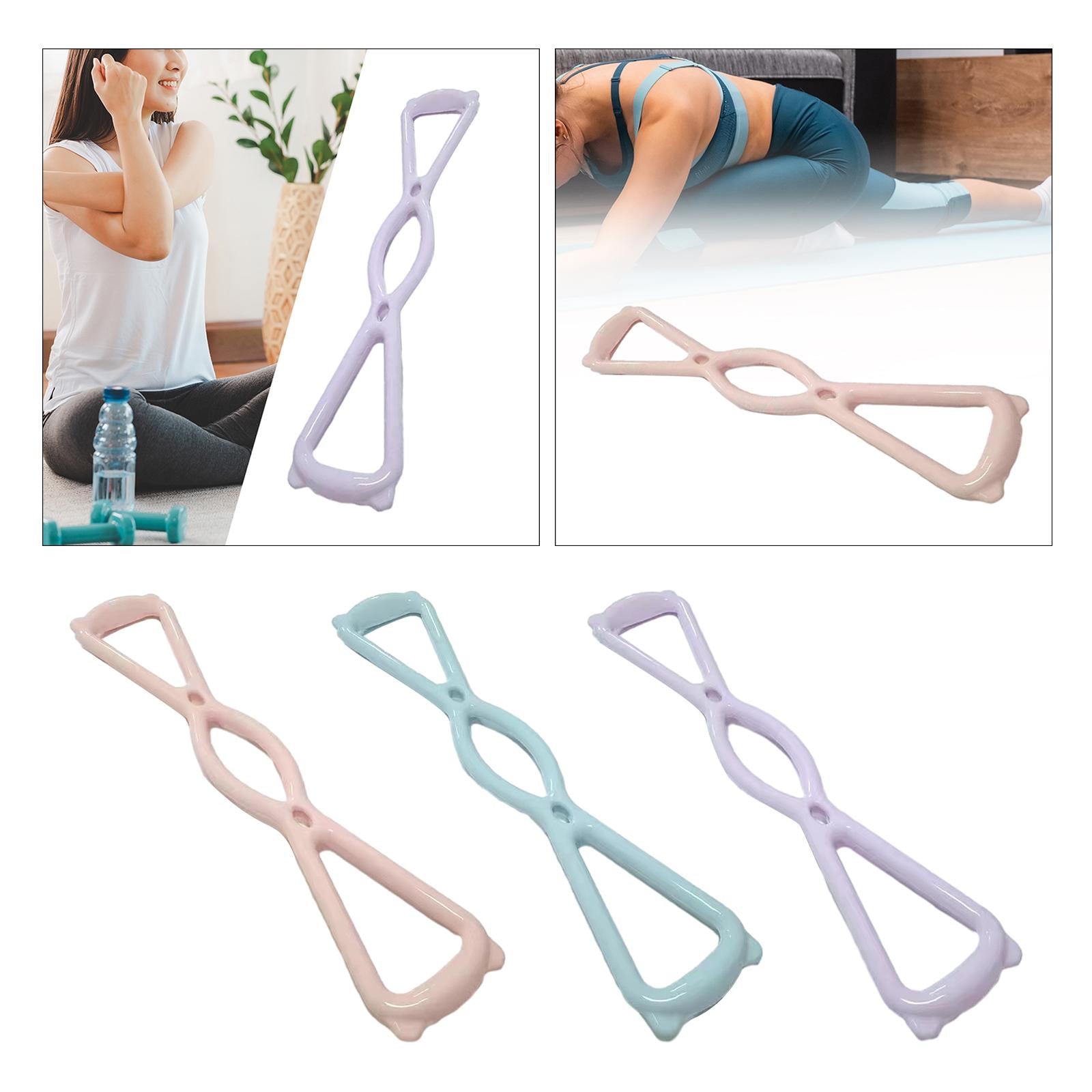 Exercise Band Exerciser Workout Women Men Pull Rope 8 Shaped Resistance Band Pink
