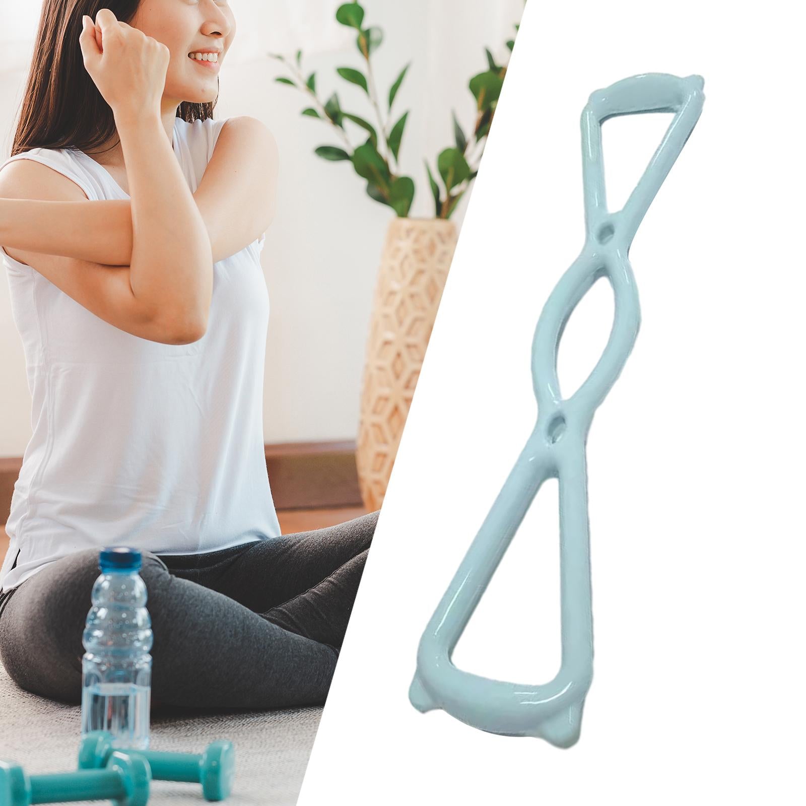 Exercise Band Exerciser Workout Women Men Pull Rope 8 Shaped Resistance Band Blue