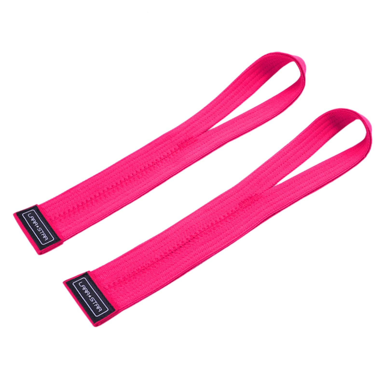 2x Weight Lifting Straps Wrist Lifting Straps for Exercise Strength Training Pink