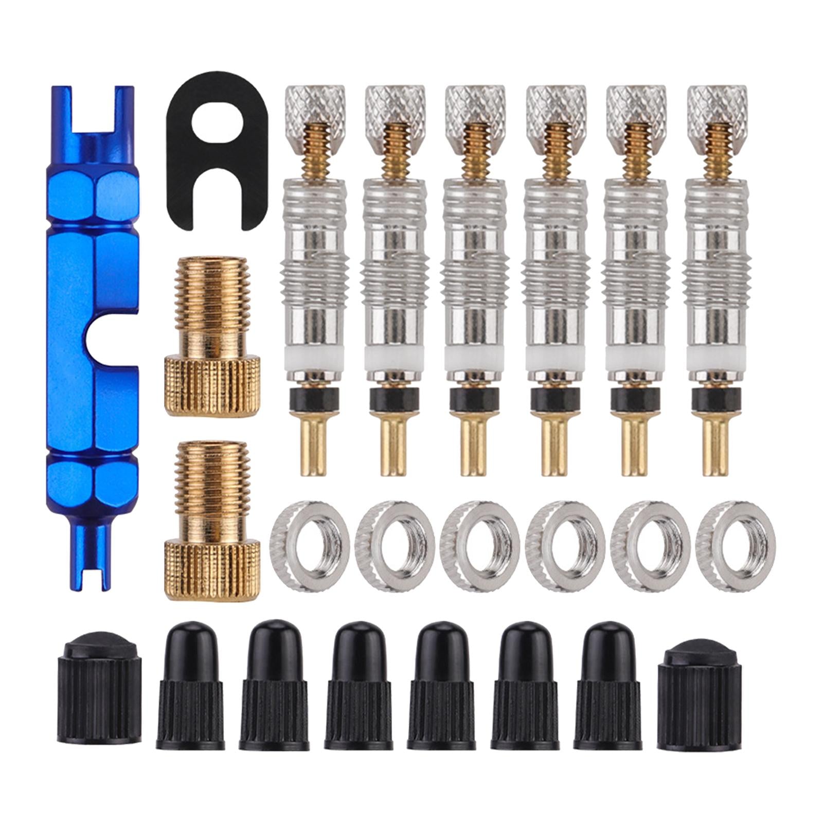 24x Bike Valve Core Replacement Parts High Performance Bike Tire Repair Tool
