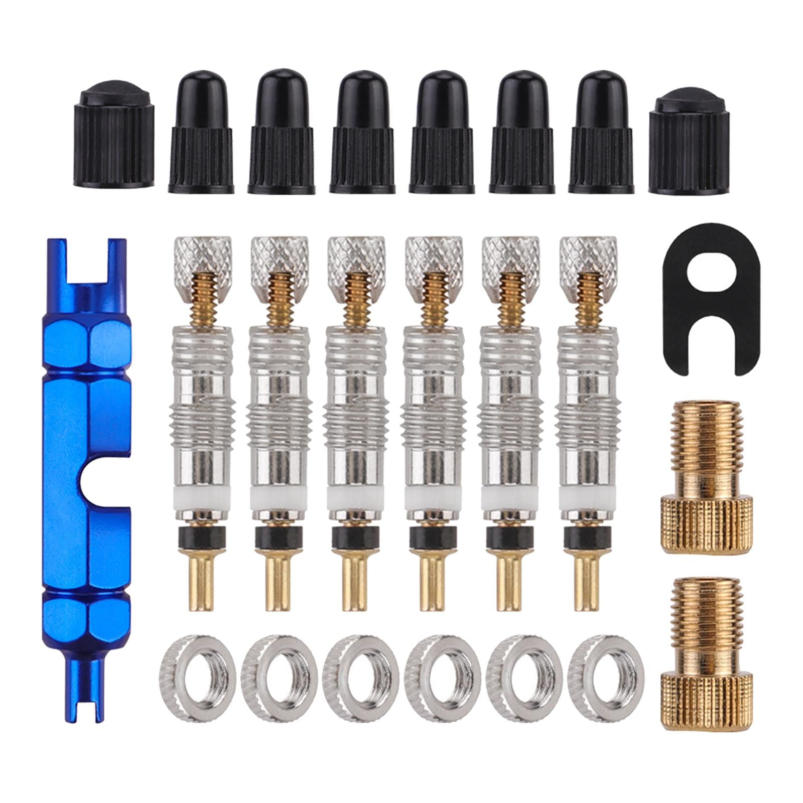 24x Bike Valve Core Replacement Parts High Performance Bike Tire Repair Tool