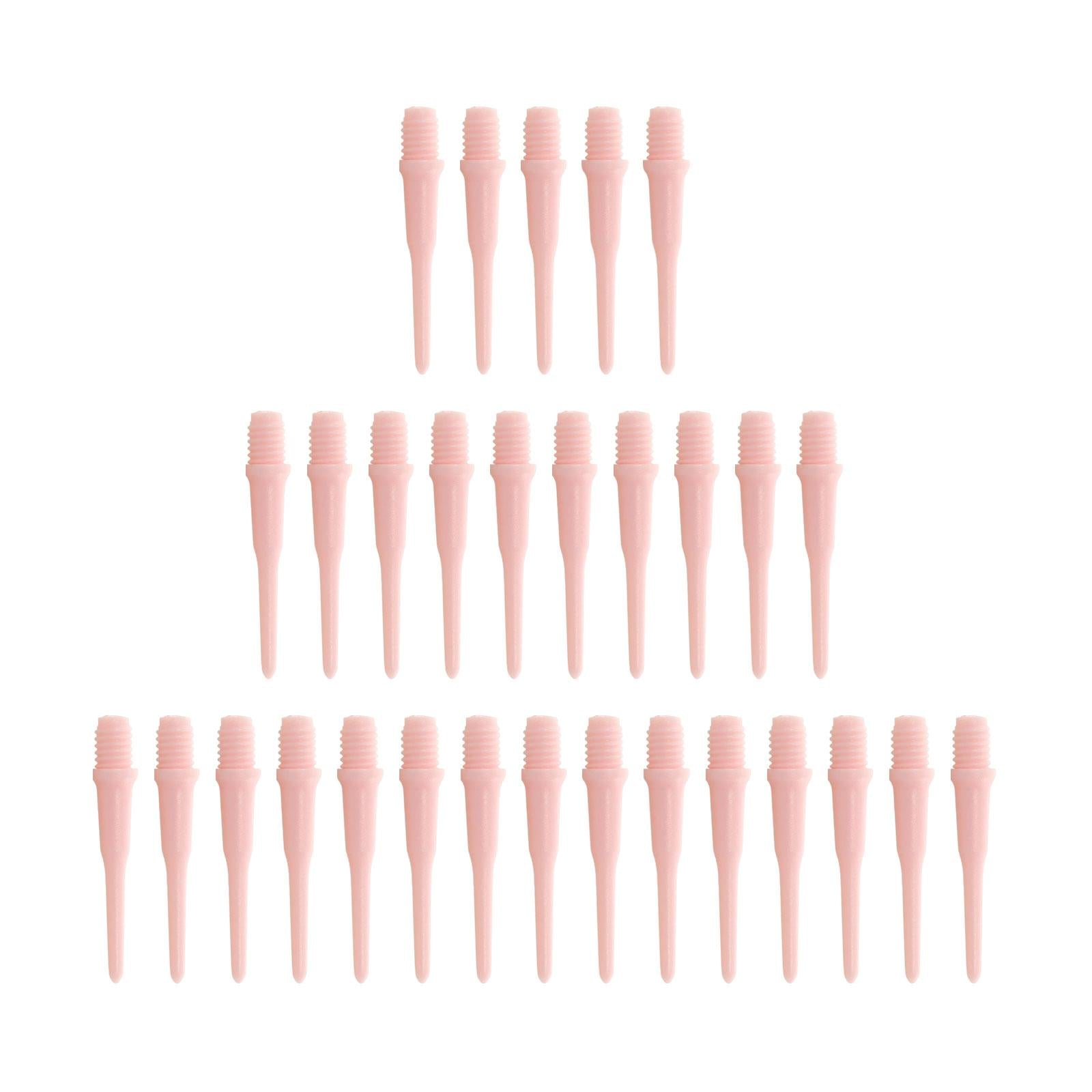 30Pcs Soft Tip Dart Points 2BA Lightweight 1.18 Inches Long Dart Accessories Pink