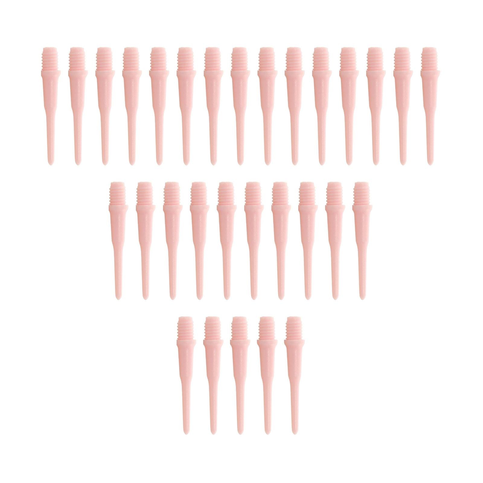 30Pcs Soft Tip Dart Points 2BA Lightweight 1.18 Inches Long Dart Accessories Pink