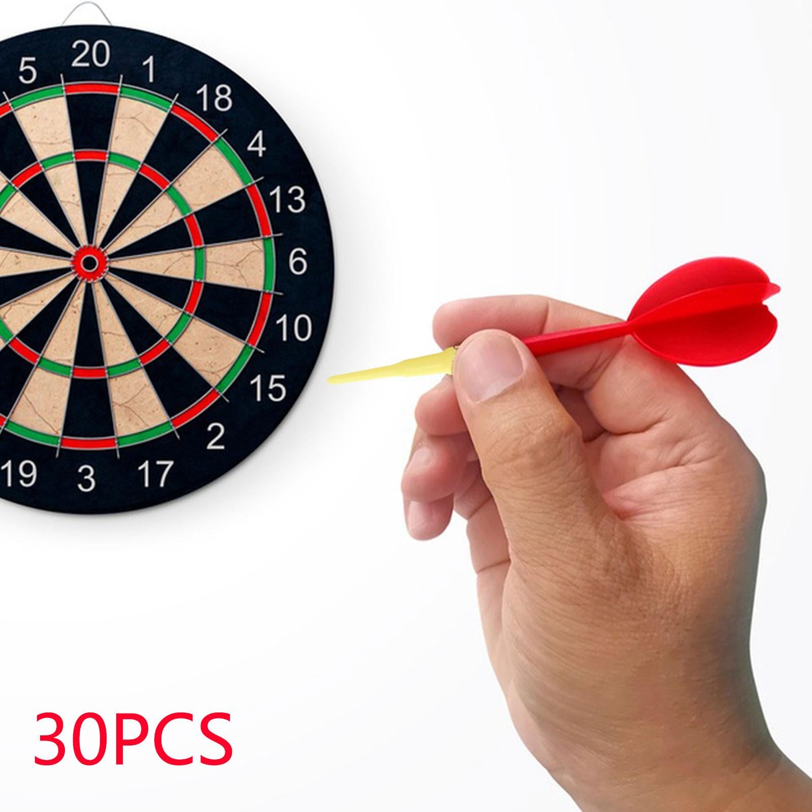 30Pcs Soft Tip Dart Points 2BA Lightweight 1.18 Inches Long Dart Accessories Yellow