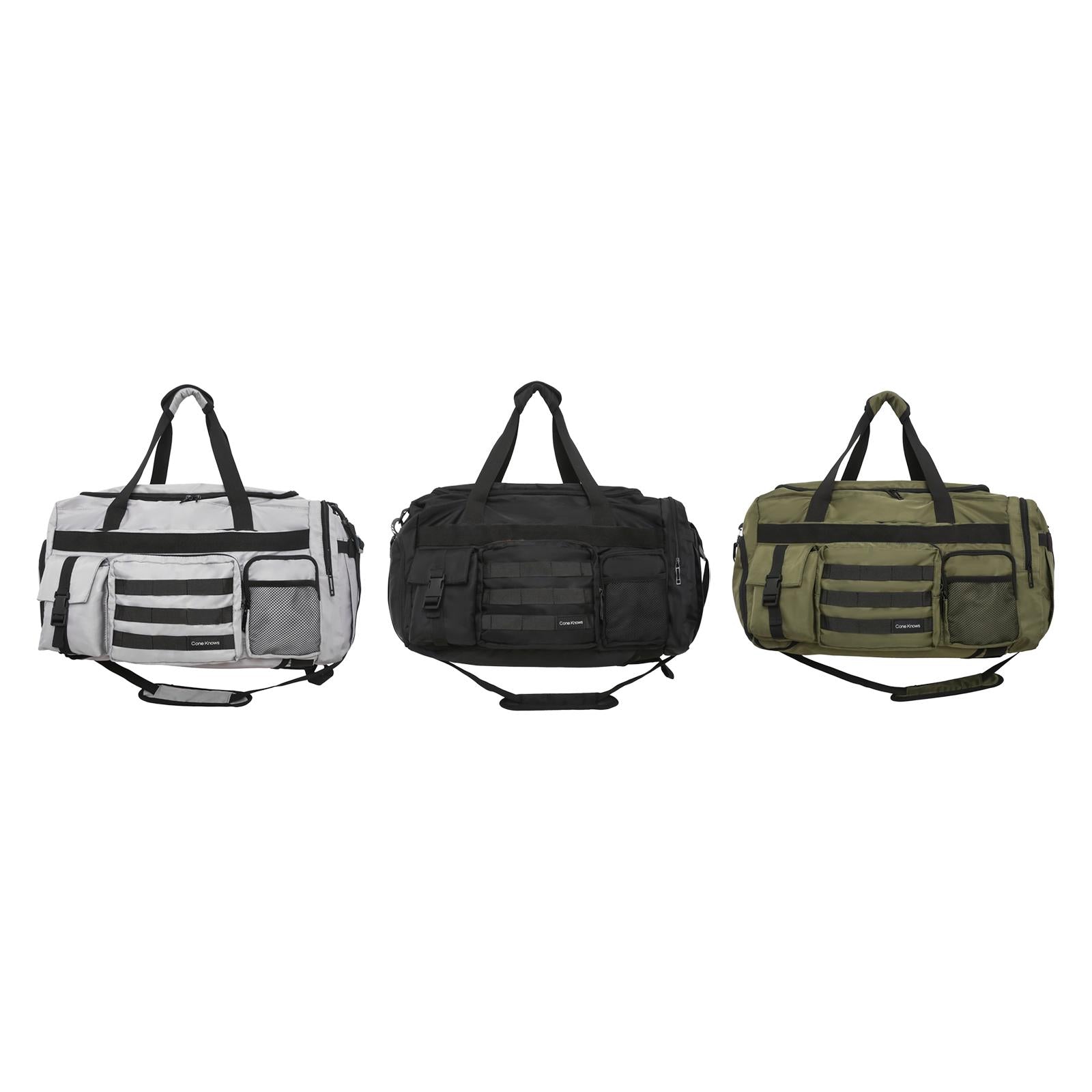Travel Duffle Backpack Bag Large Sports Gym Bag for Exercise Fitness Outddor Gray