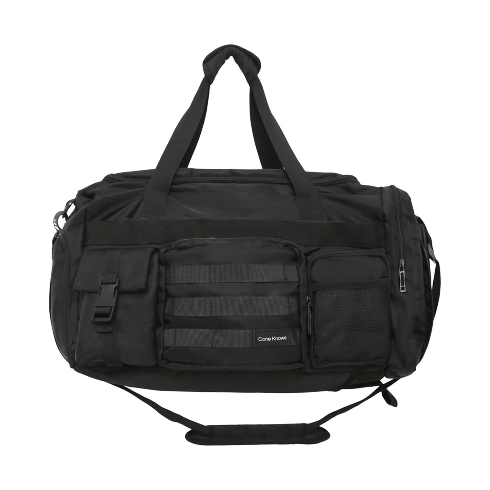 Travel Duffle Backpack Bag Large Sports Gym Bag for Exercise Fitness Outddor Black