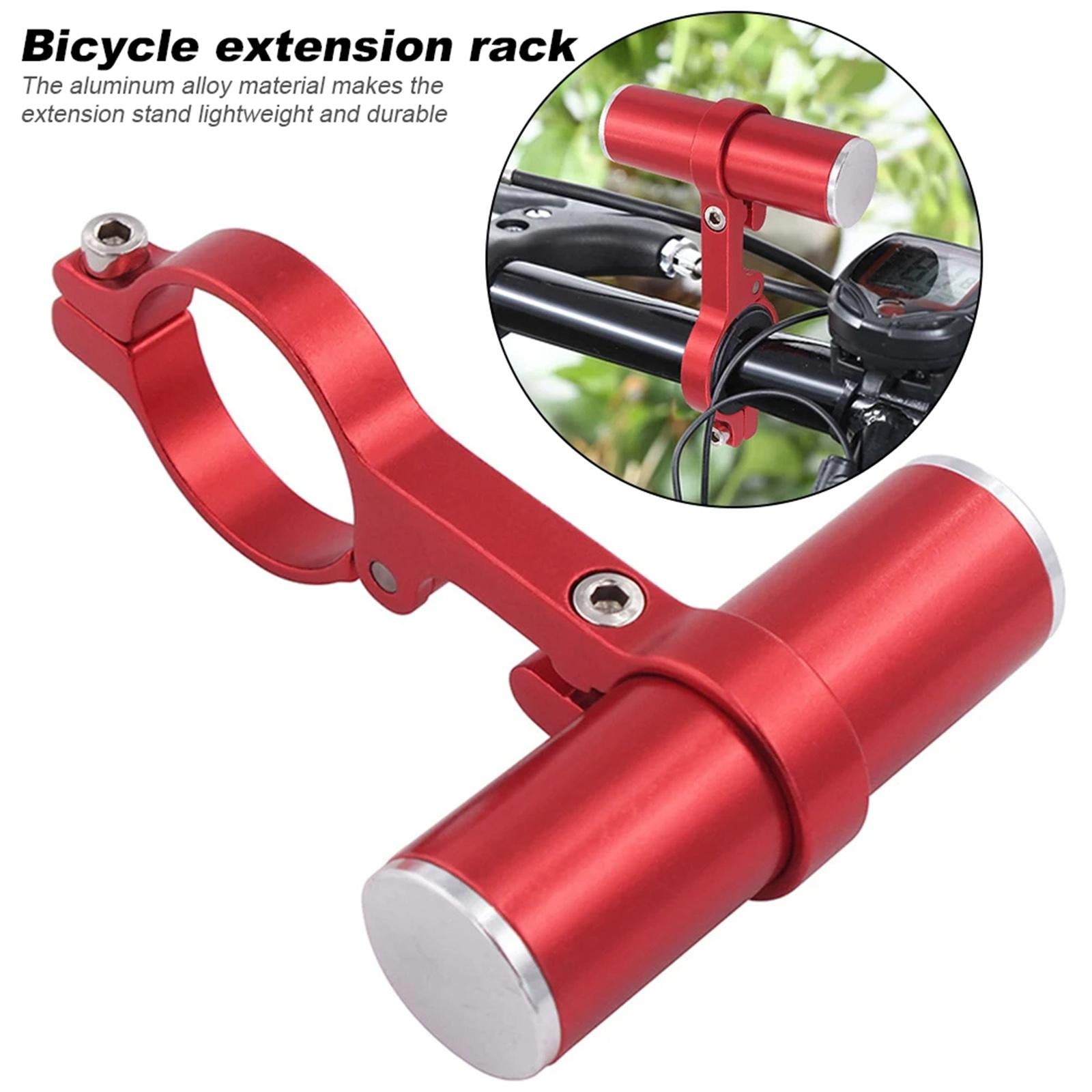 Bike Computer Mount Handlebar Stopwatch Aluminum Alloy Bicycle Extension Bar red