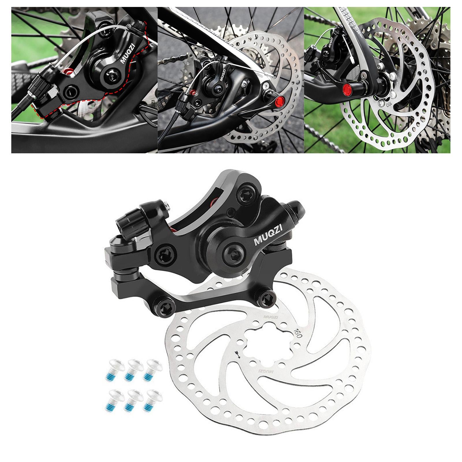 Mechanical Disc Brake with Rotor Parts for Mountain Bikes Cycling Road Bikes Rear160 Round Hole