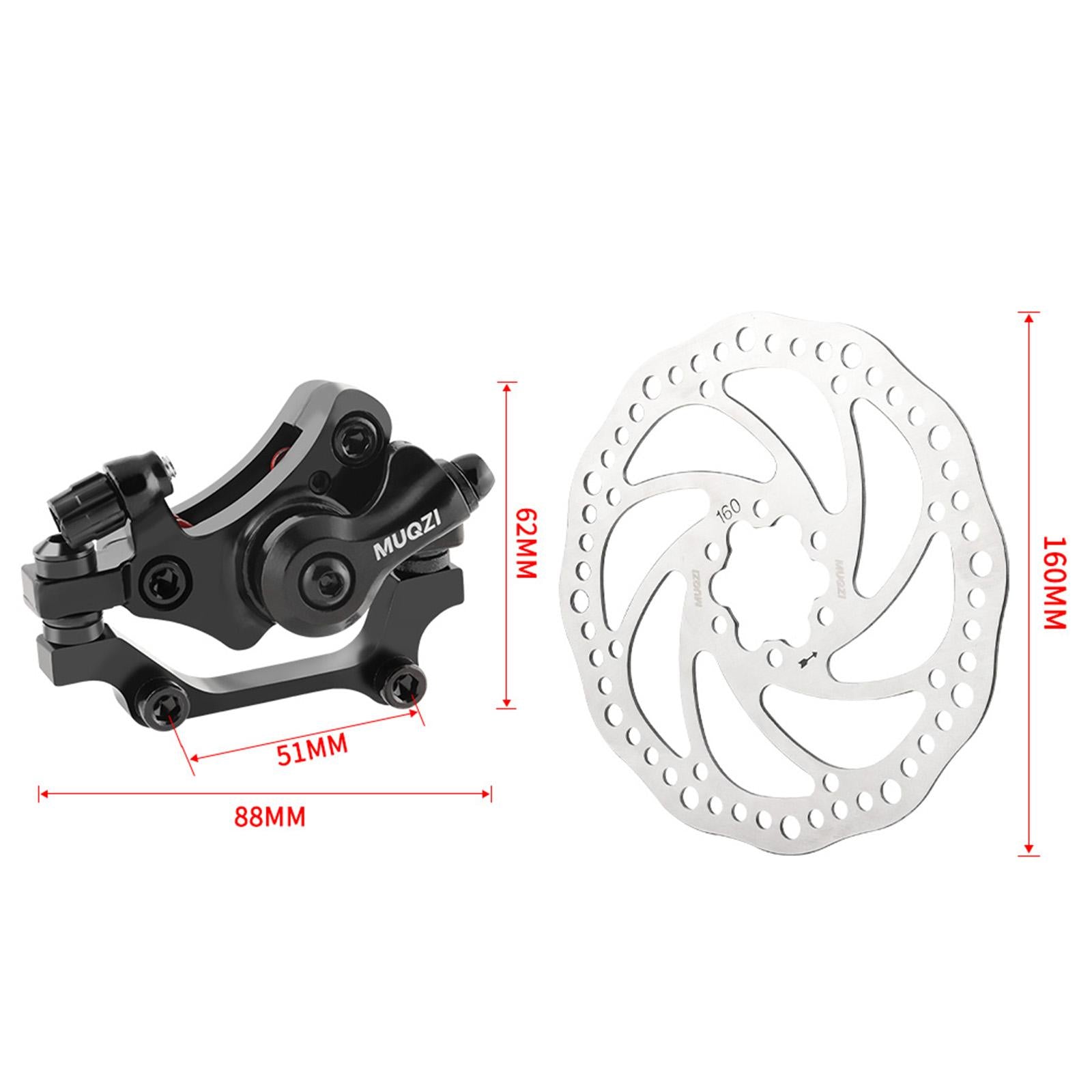 Mechanical Disc Brake with Rotor Parts for Mountain Bikes Cycling Road Bikes Rear160 Round Hole