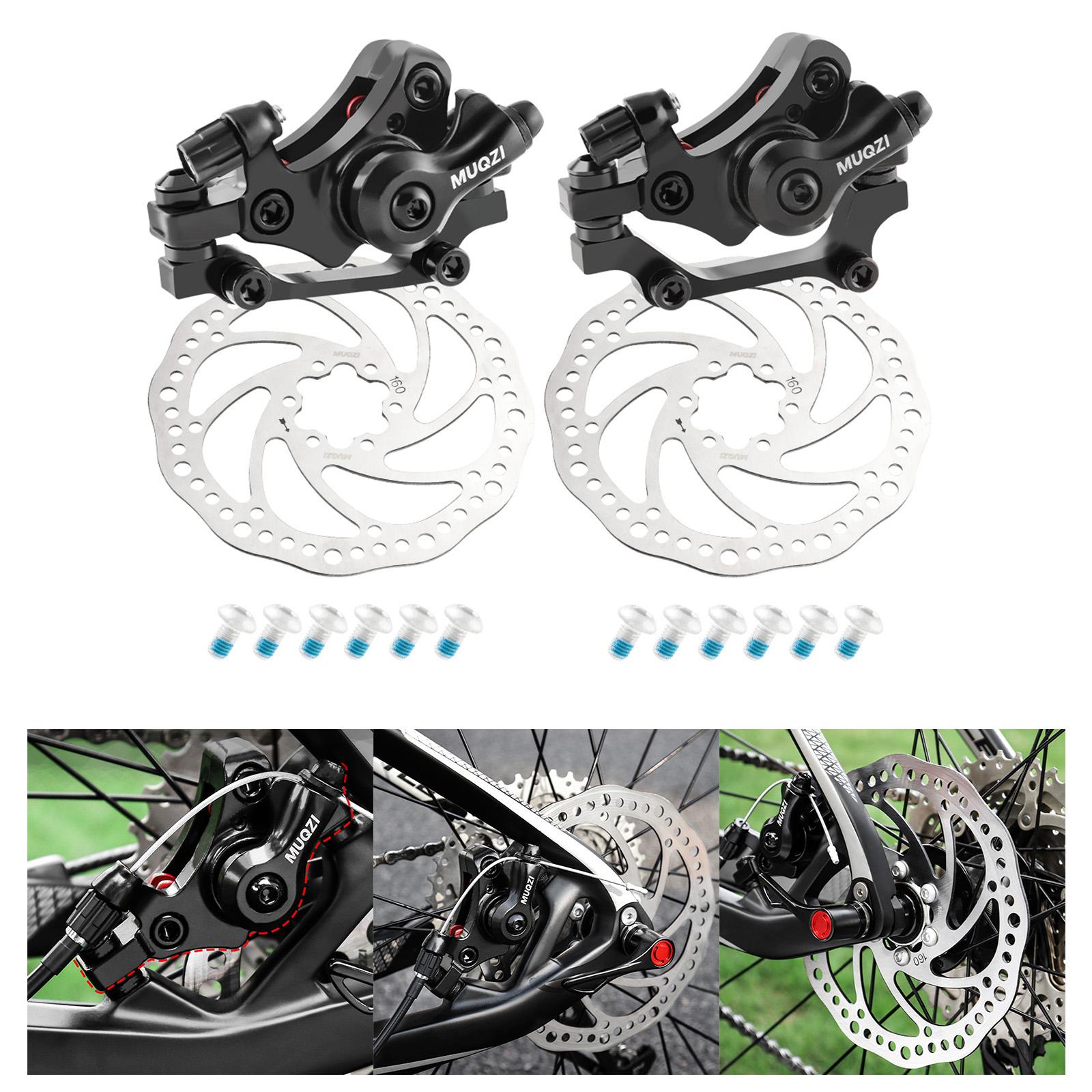Mechanical Disc Brake with Rotor Parts for Mountain Bikes Cycling Road Bikes F R 160 Round Hole