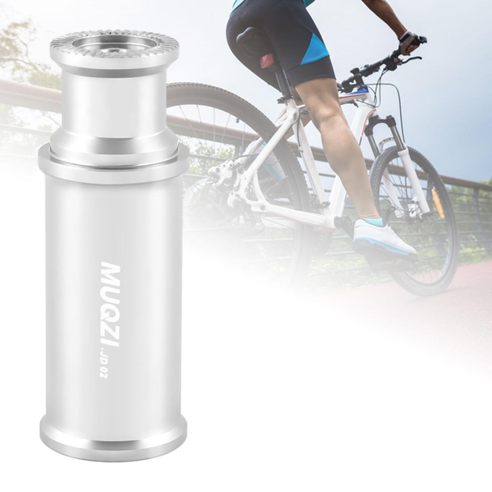 Bike Light Holder Hub Mount Aluminum Alloy Bike Light Mount for Night Riding Silver