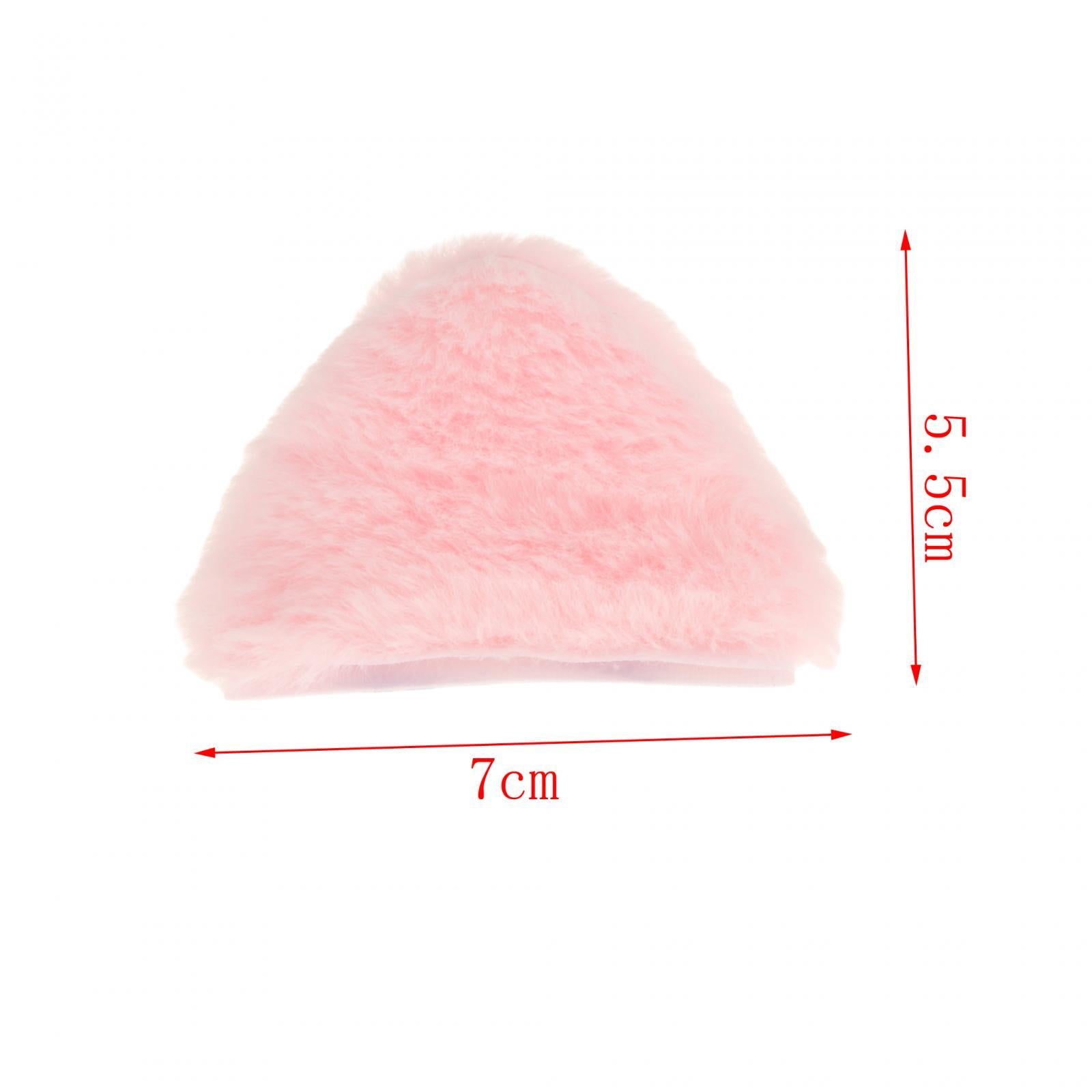 3xHelmet Decor Ears Decorative Portable Ornament for Biking Motorbiking Riding Cat Pink