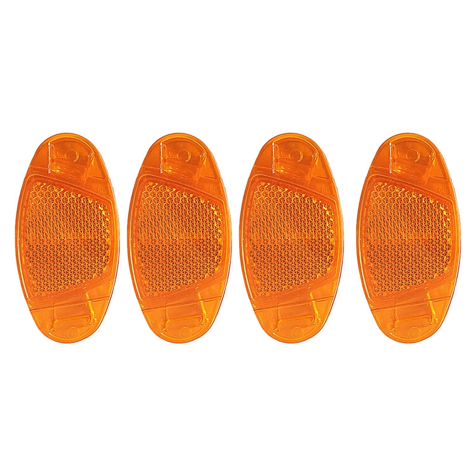 3x4 Pieces Bicycle Spoke Reflector Bike Reflectors for Bicycle Wheel Road Bike Yellow
