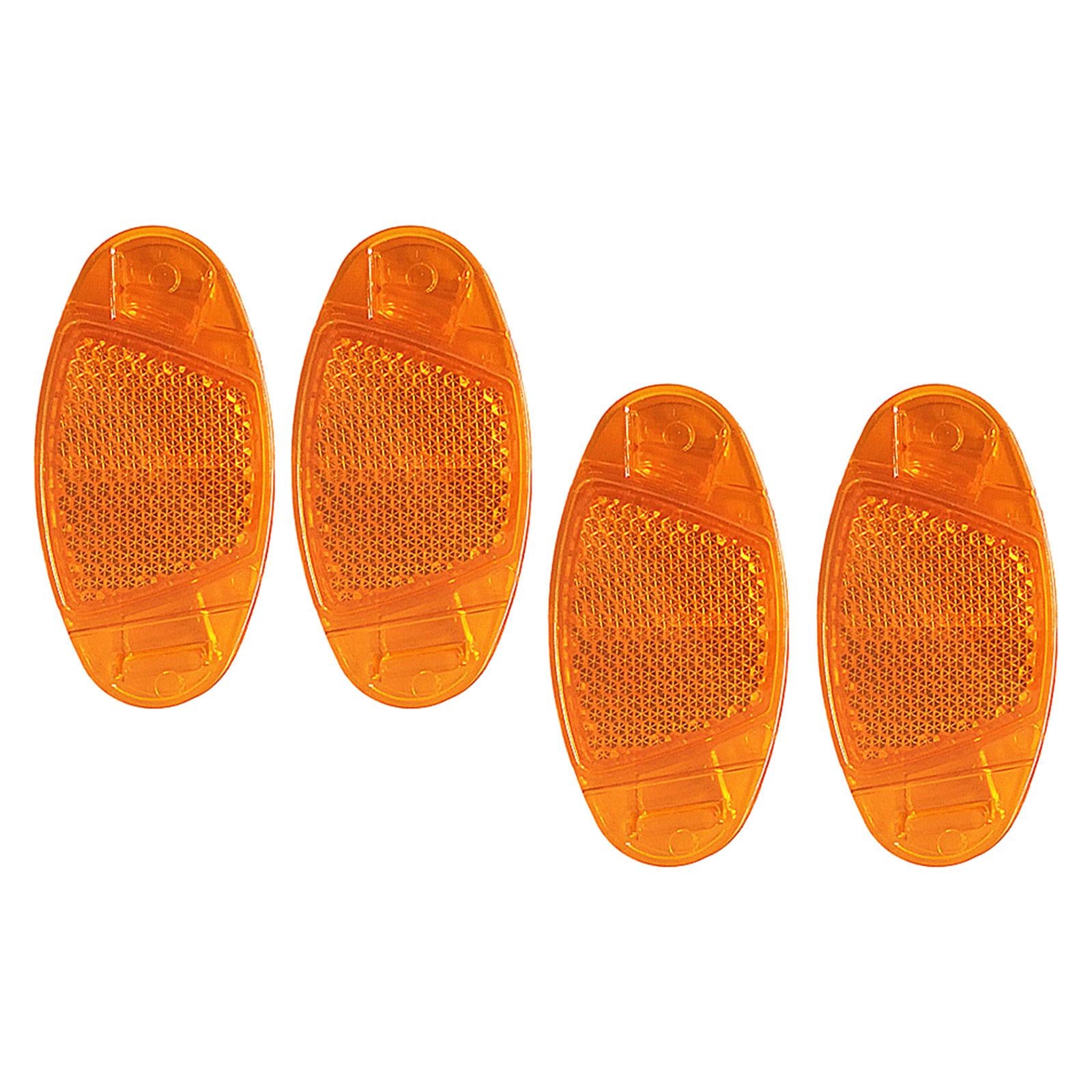 3x4 Pieces Bicycle Spoke Reflector Bike Reflectors for Bicycle Wheel Road Bike Yellow
