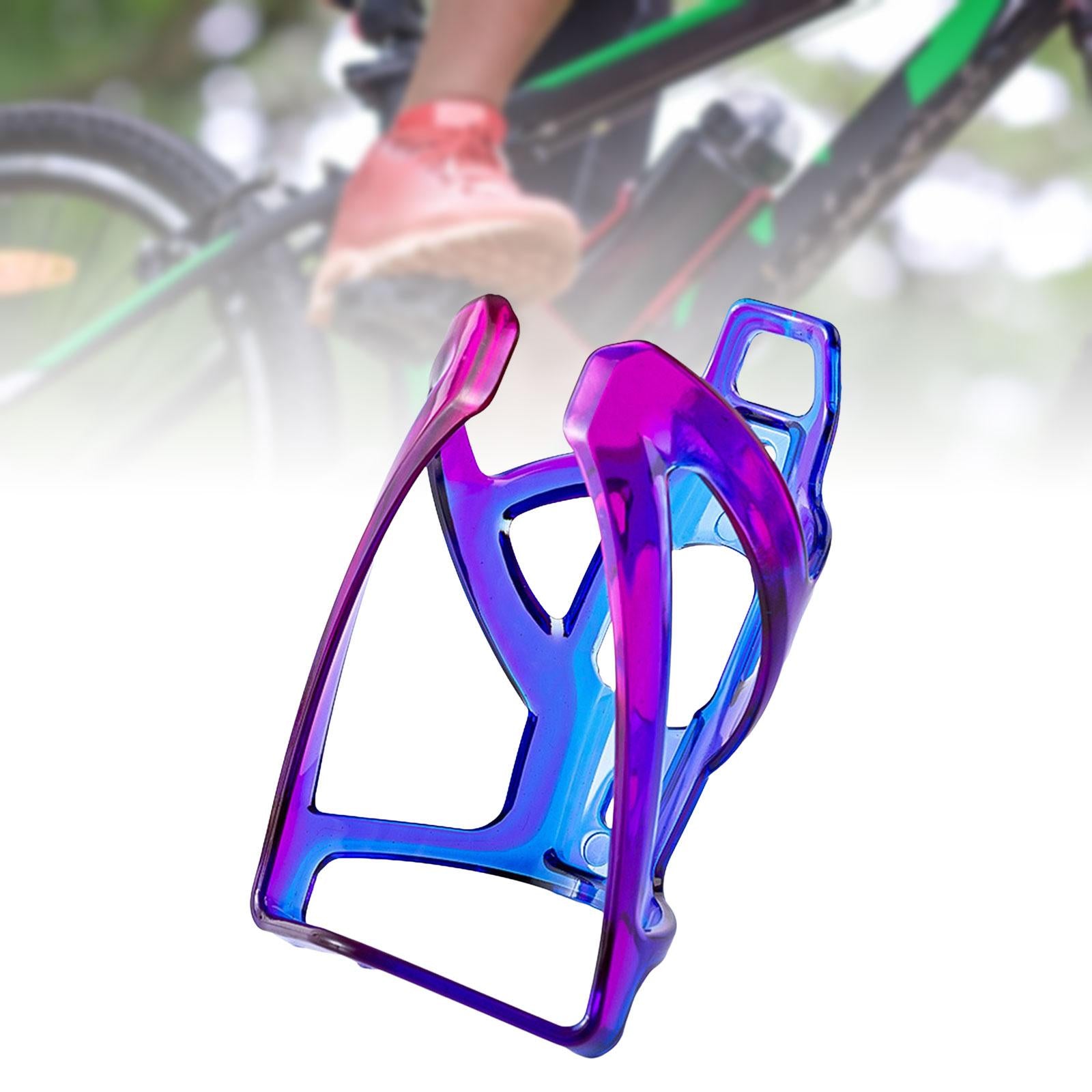 Bike Water Bottle Holder Strong Water Drink Holder for Mountain Bike Cycling Blue Purple