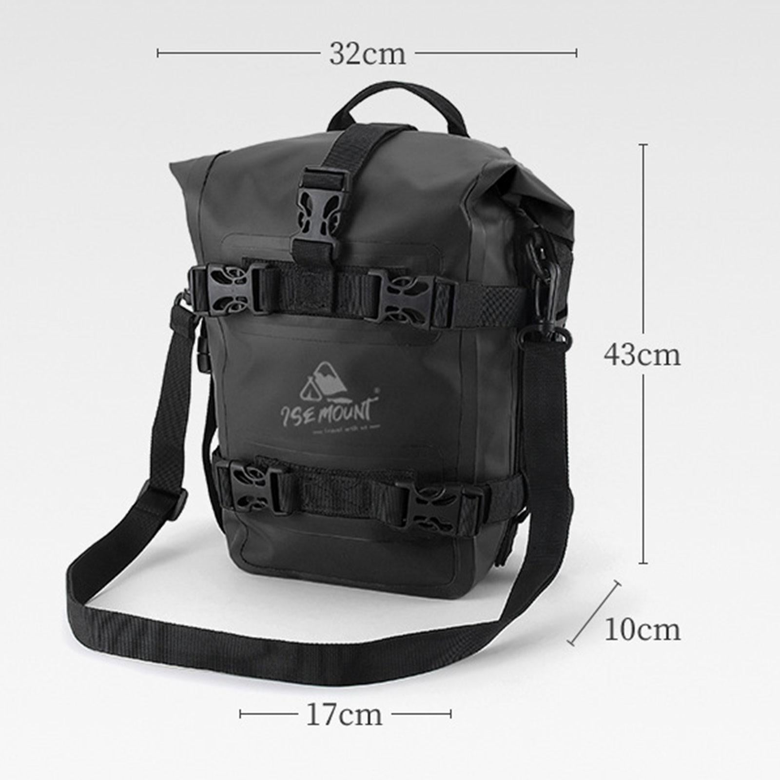 Motorcycle Saddlebag Durable Motorcycle Bag for Bicycling Biking Motorbiking Black