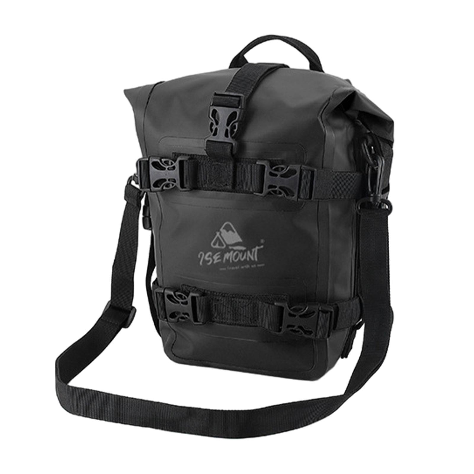 Motorcycle Saddlebag Durable Motorcycle Bag for Bicycling Biking Motorbiking Black