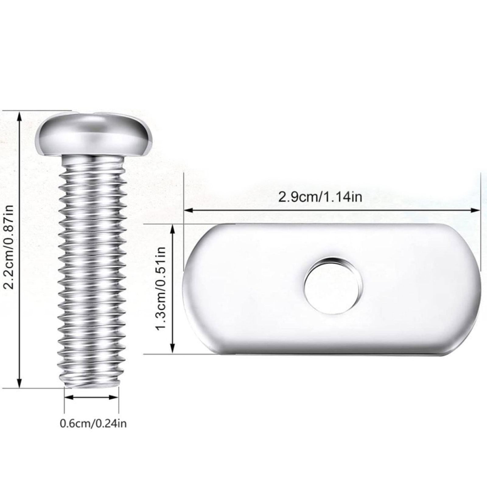 Kayak Rail Track Screw Nuts Kayak Hardware Rail Mounting Accessories Premium