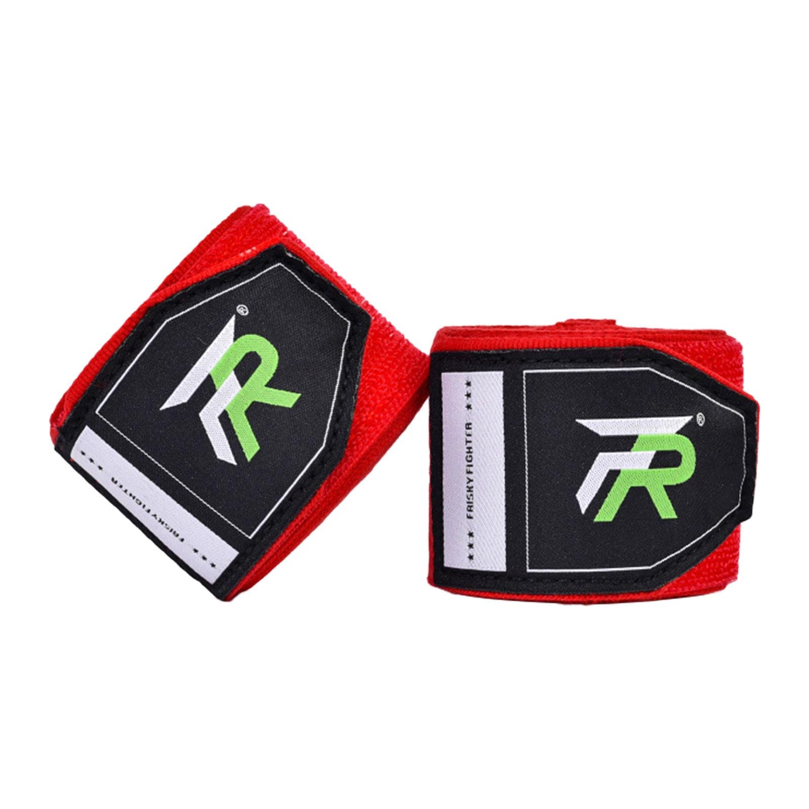 2x Boxing Hand Wraps 300cm Kickboxing Hand Wraps for Workout Sparring Karate Red