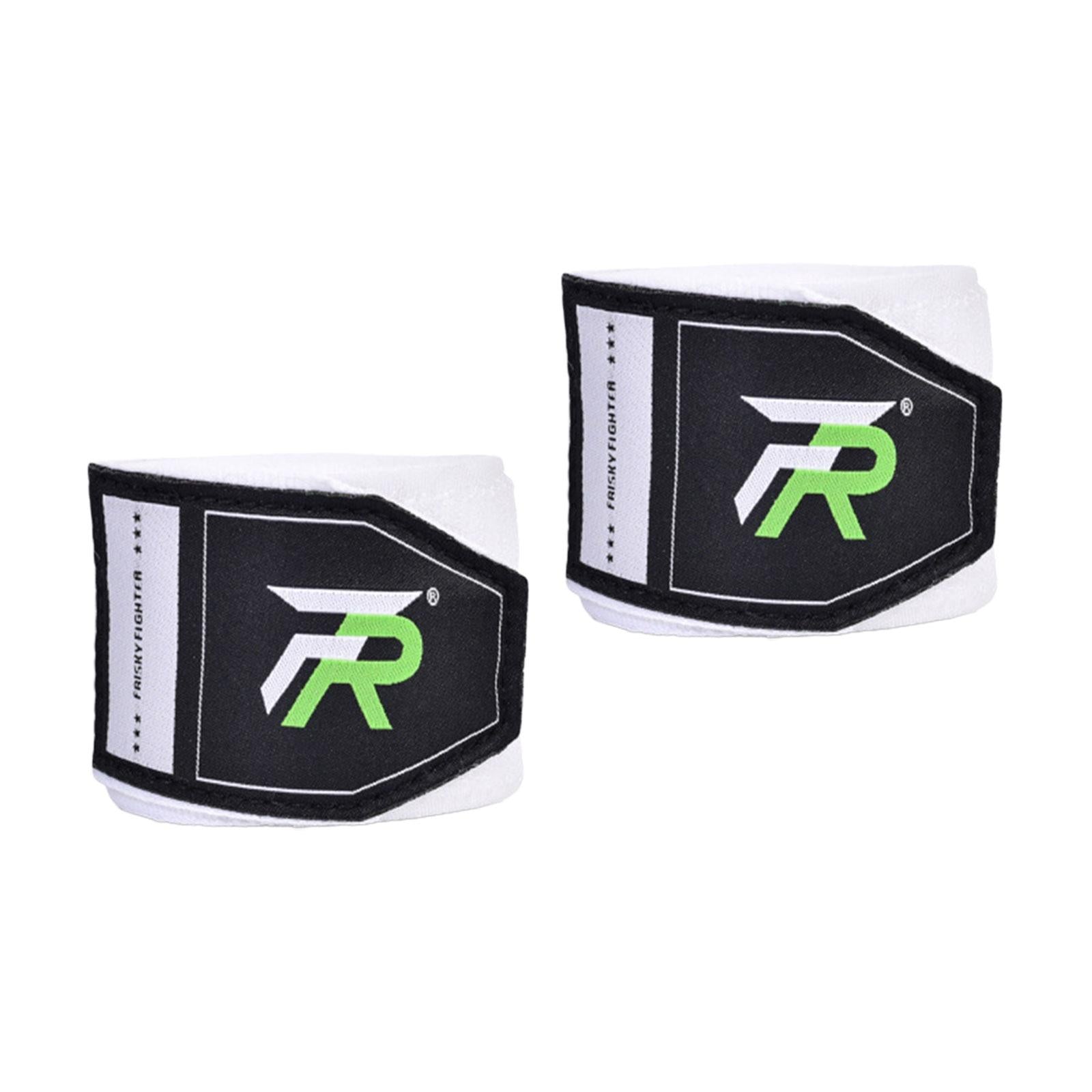 2x Boxing Hand Wraps 300cm Kickboxing Hand Wraps for Workout Sparring Karate White