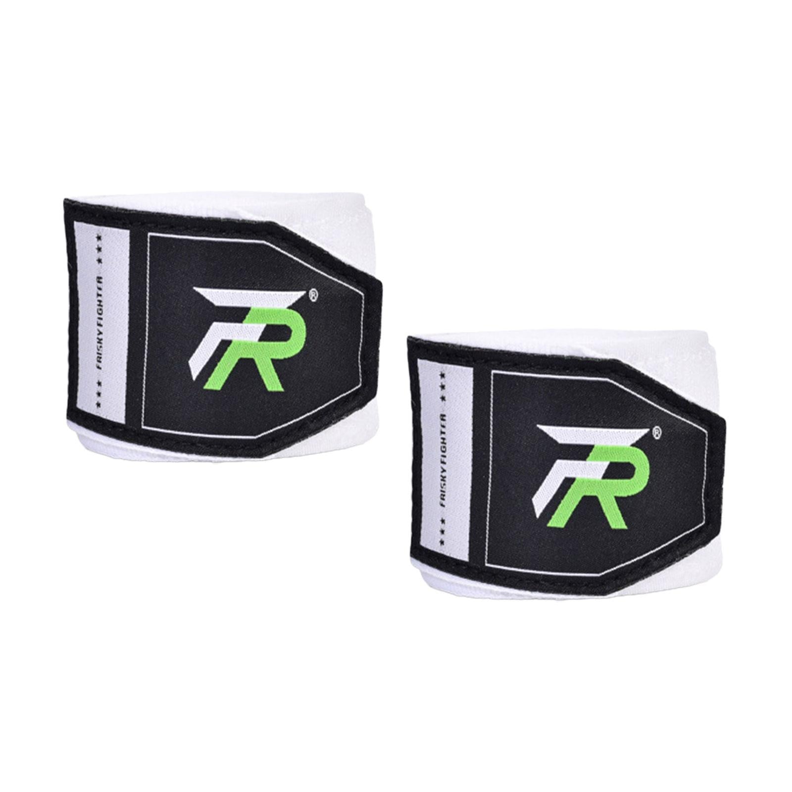 2x Boxing Hand Wraps 300cm Kickboxing Hand Wraps for Workout Sparring Karate White