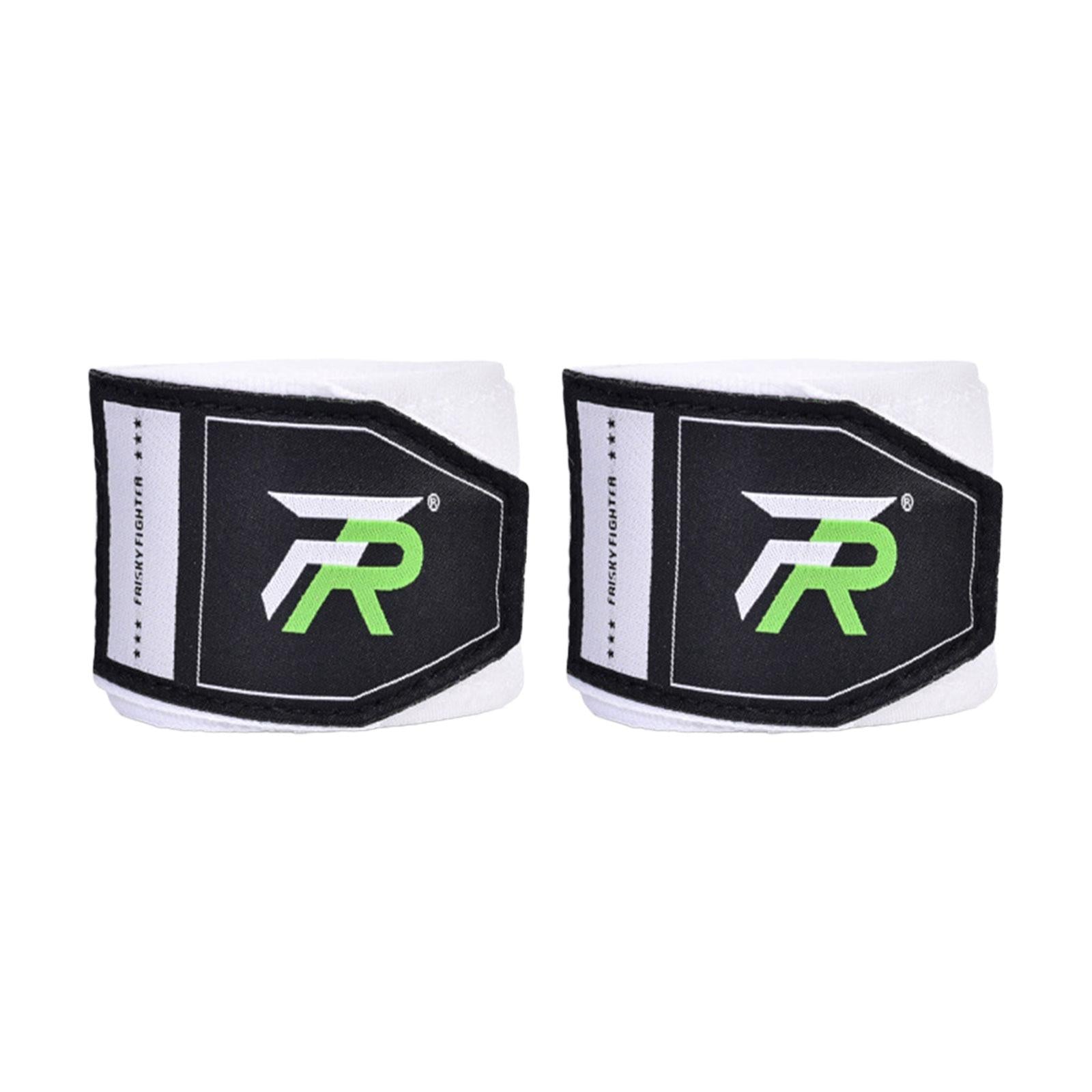 2x Boxing Hand Wraps 300cm Kickboxing Hand Wraps for Workout Sparring Karate White