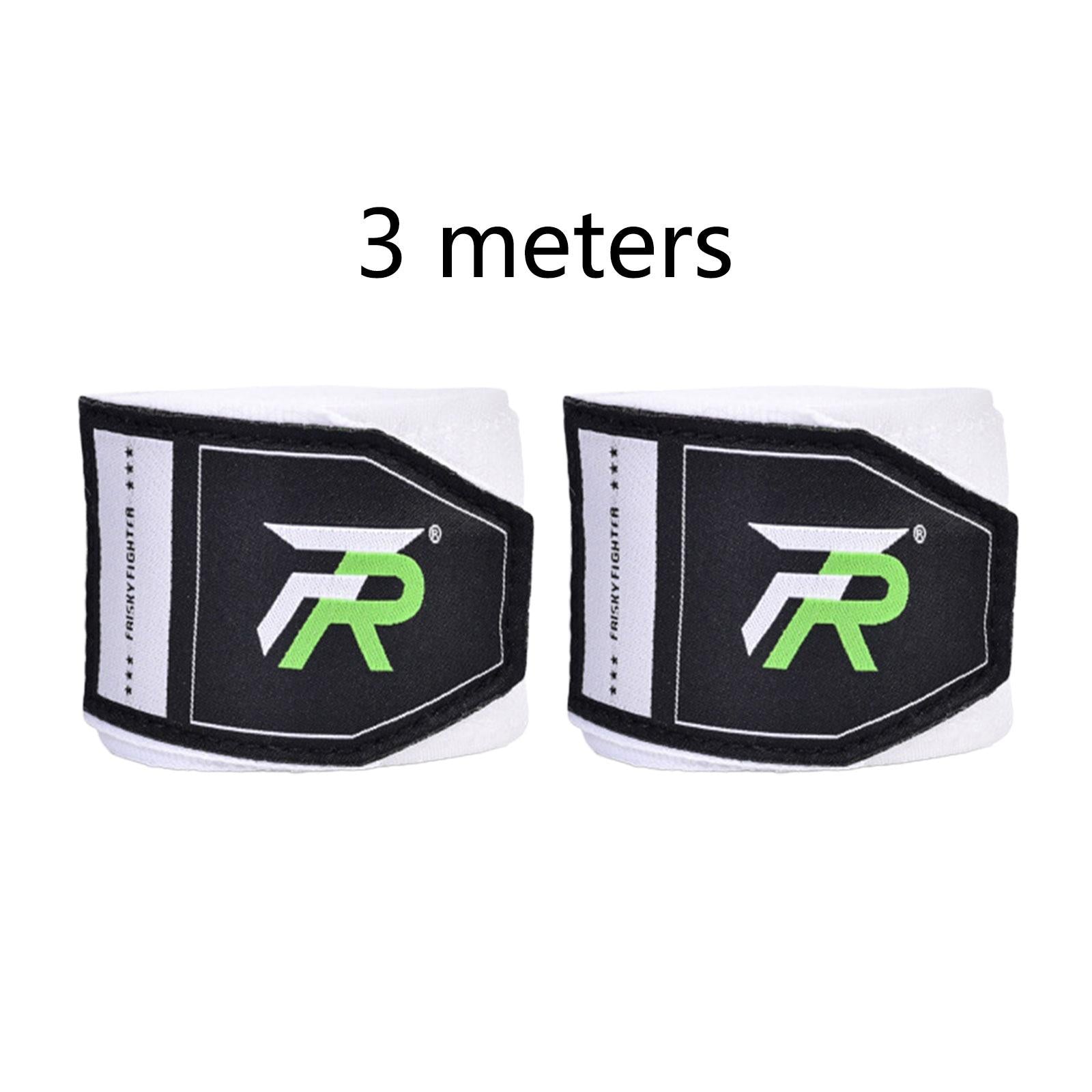 2x Boxing Hand Wraps 300cm Kickboxing Hand Wraps for Workout Sparring Karate White