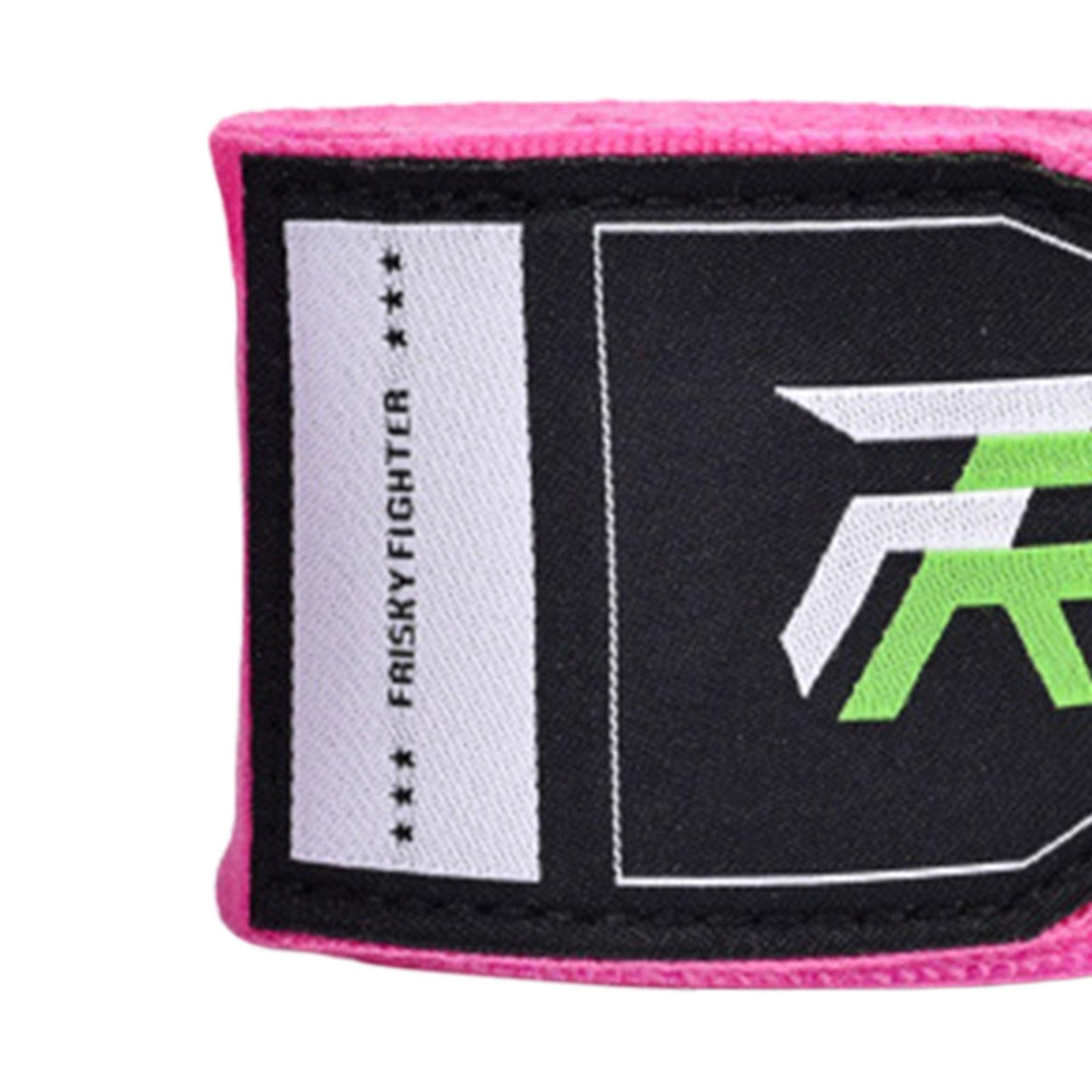 2x Boxing Hand Wraps 300cm Kickboxing Hand Wraps for Workout Sparring Karate Pink