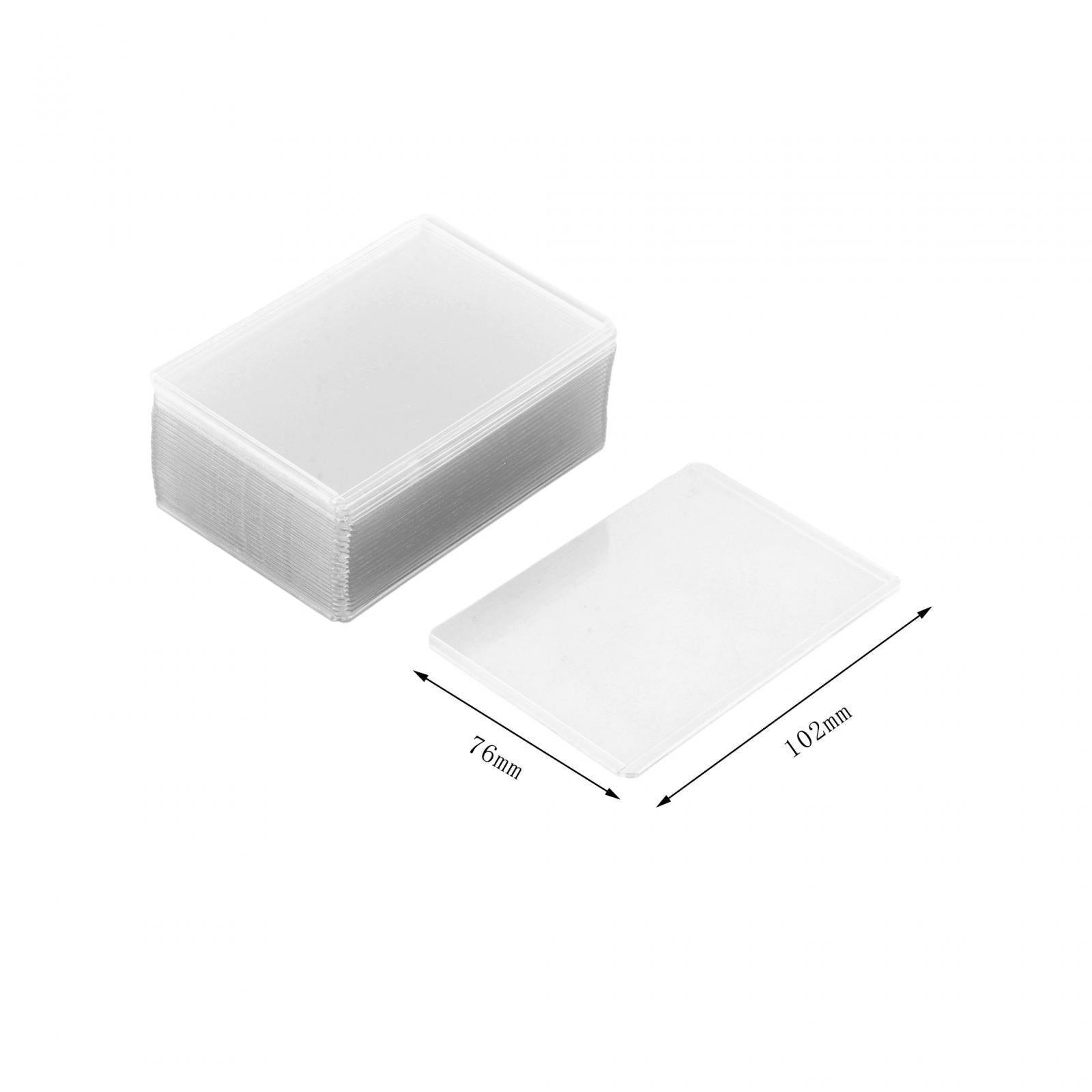 25 Pieces Card Sleeves Portable for Hobbyists Golf Hockey Cards Sports Cards