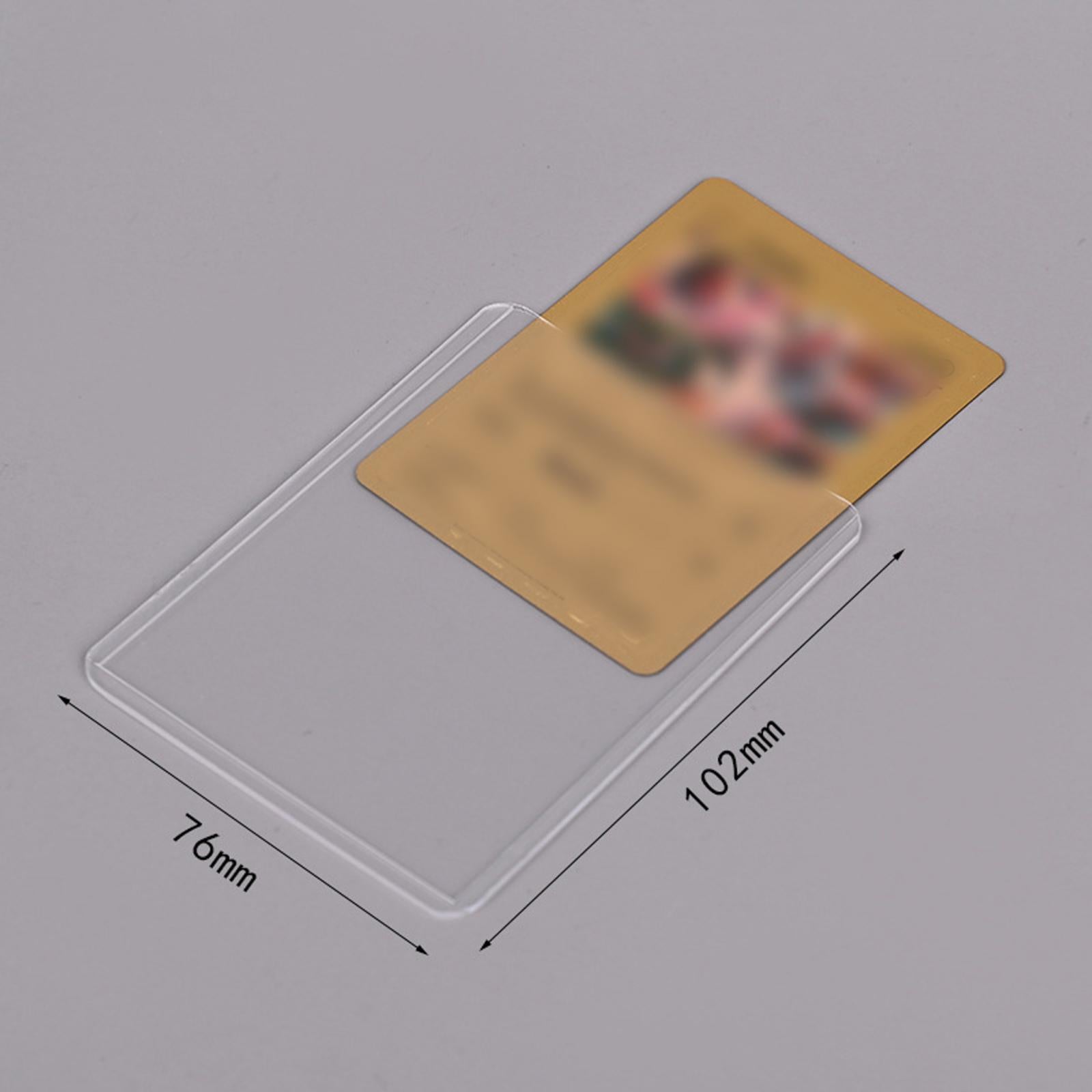 25x Clear Card Sleeves Portable for Hobbyists Sports Cards Golf Hockey Cards