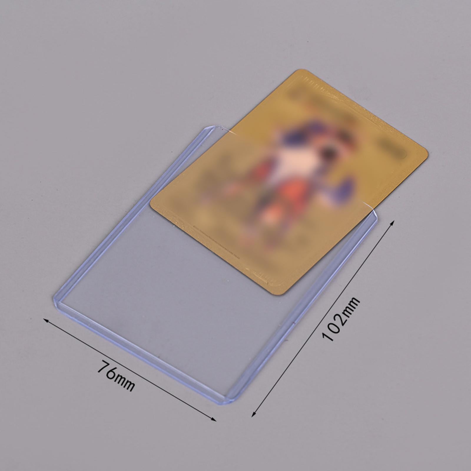 25 Pieces Clear Card Sleeves for Gaming Cards Golf Hockey Cards Sports Cards
